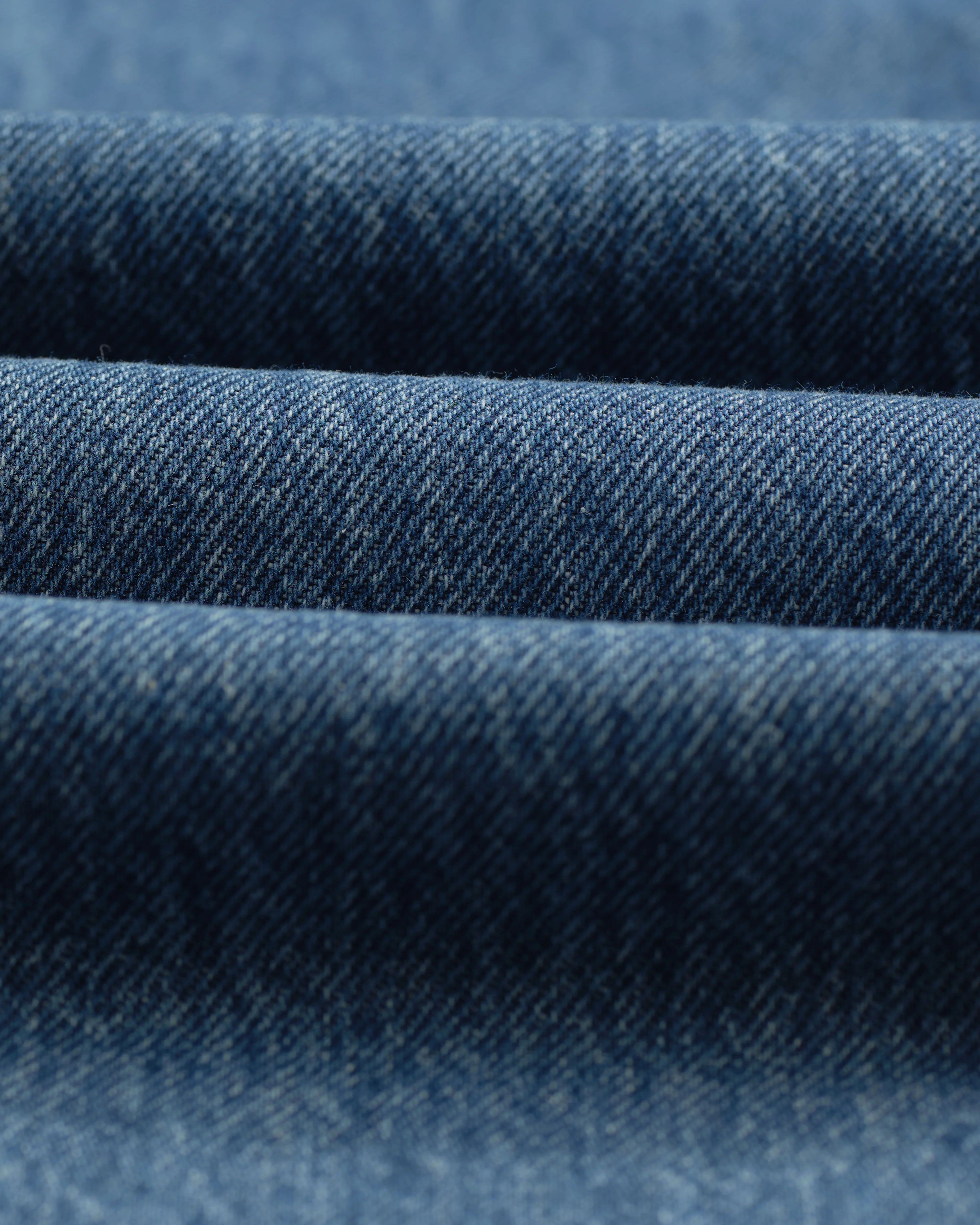 Russell - Mid Blue Straight Fit Denim Jeans - Image 10