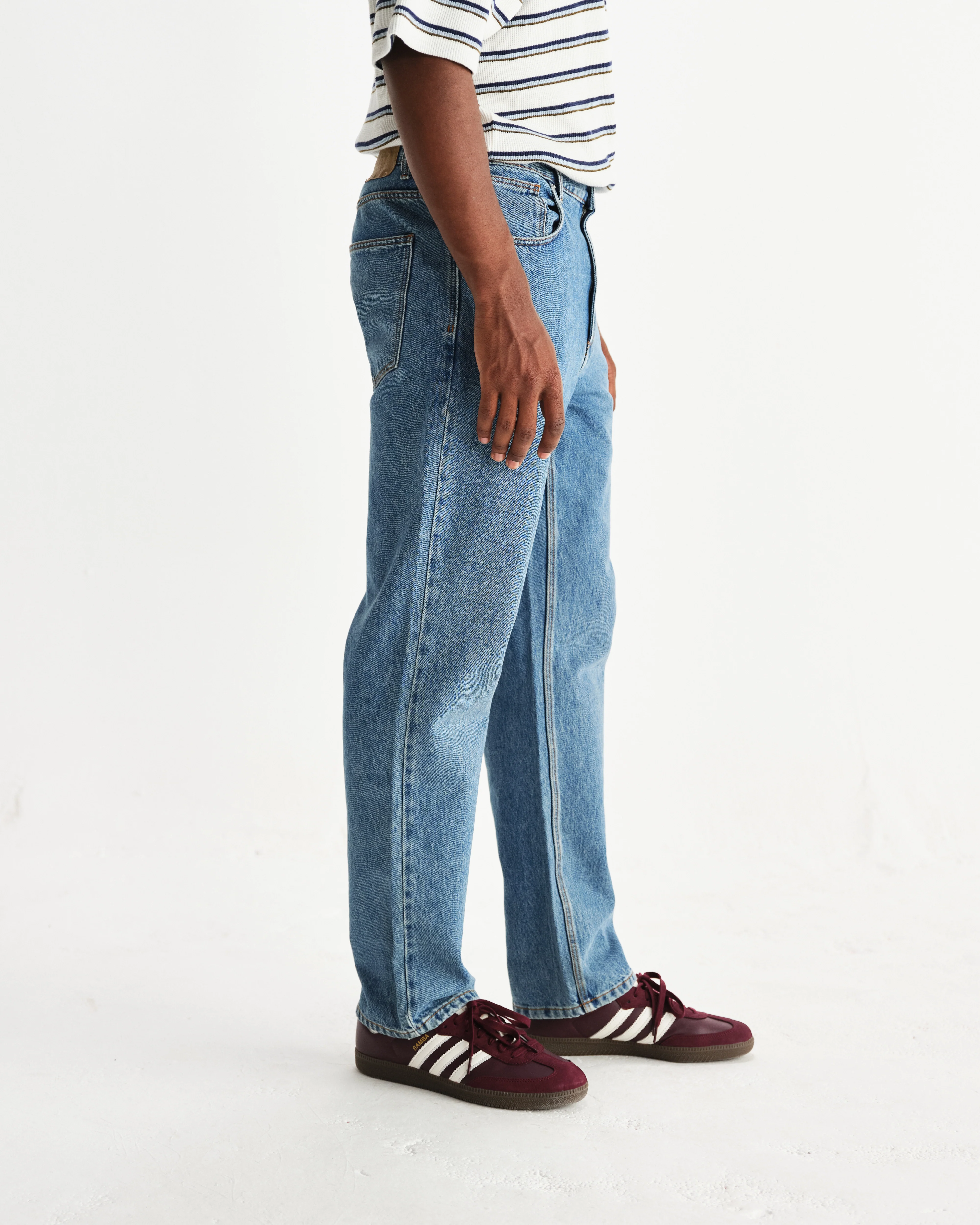 Russell - Vintage Blue Straight Fit Denim Jeans - Image 4