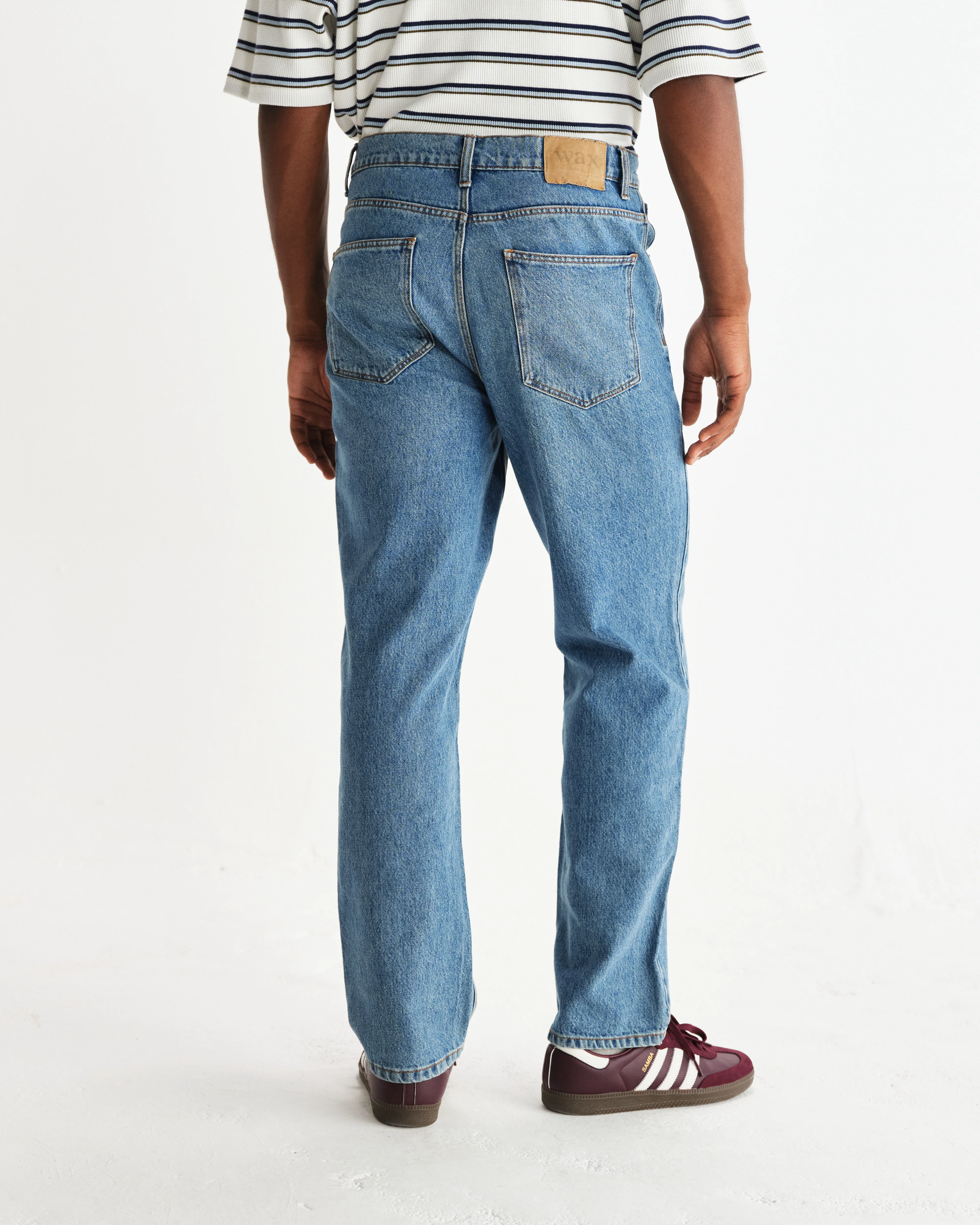 Russell - Vintage Blue Straight Fit Denim Jeans - Image 5