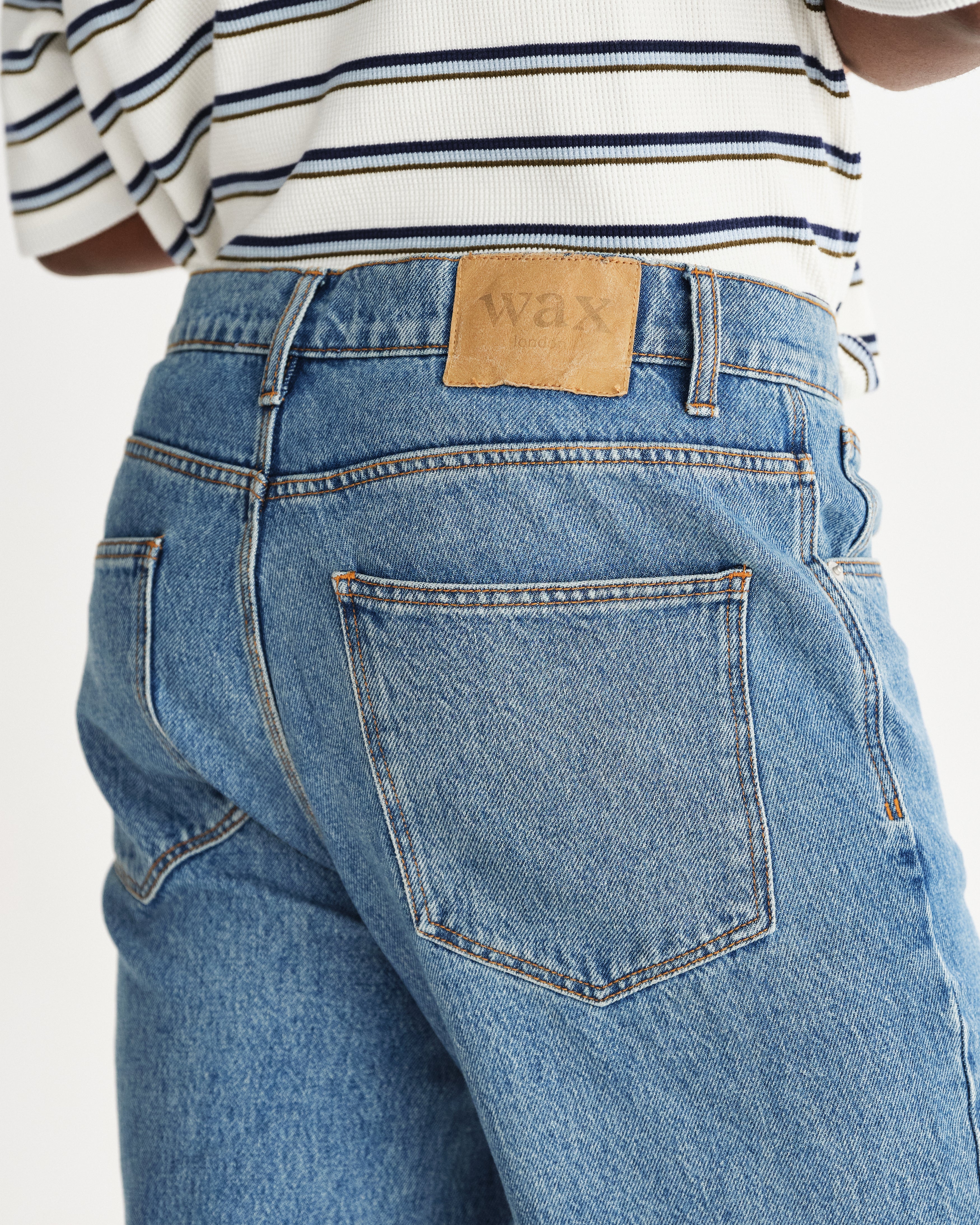 Russell - Vintage Blue Straight Fit Denim Jeans - Image 6