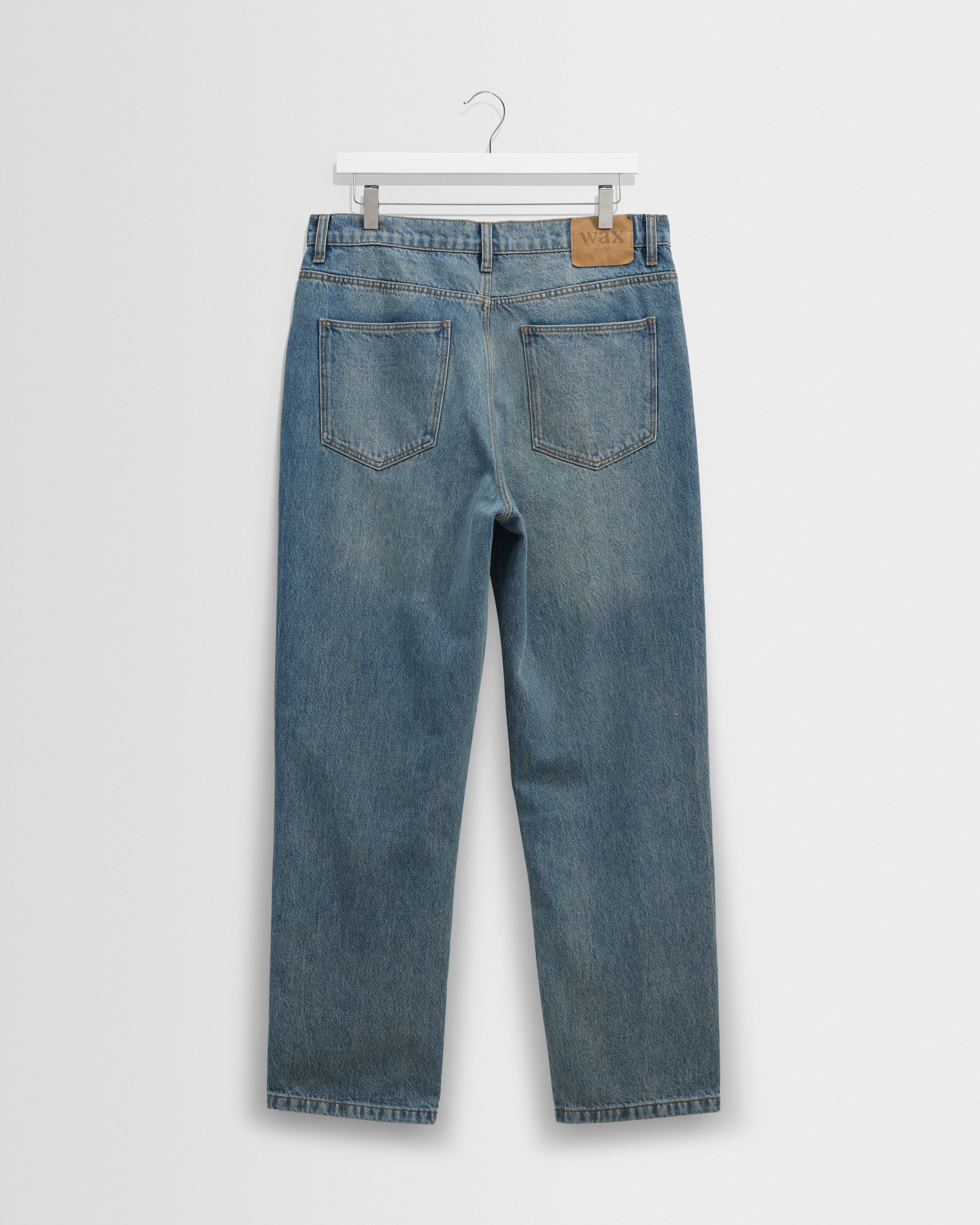 Russell - Vintage Blue Straight Fit Denim Jeans - Image 8