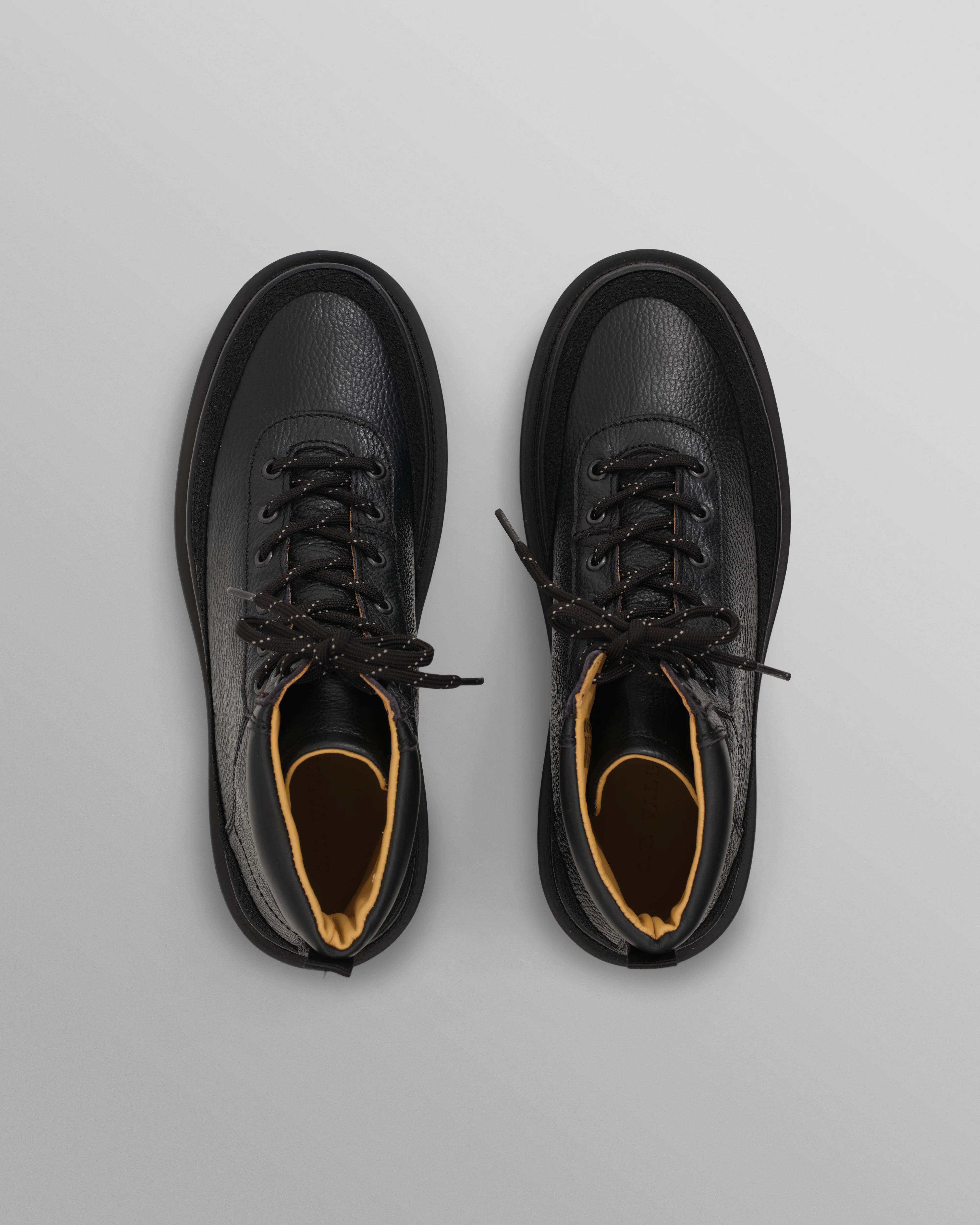 S.T. Valentin - Black Grain Leather Outset Boot - Image 2