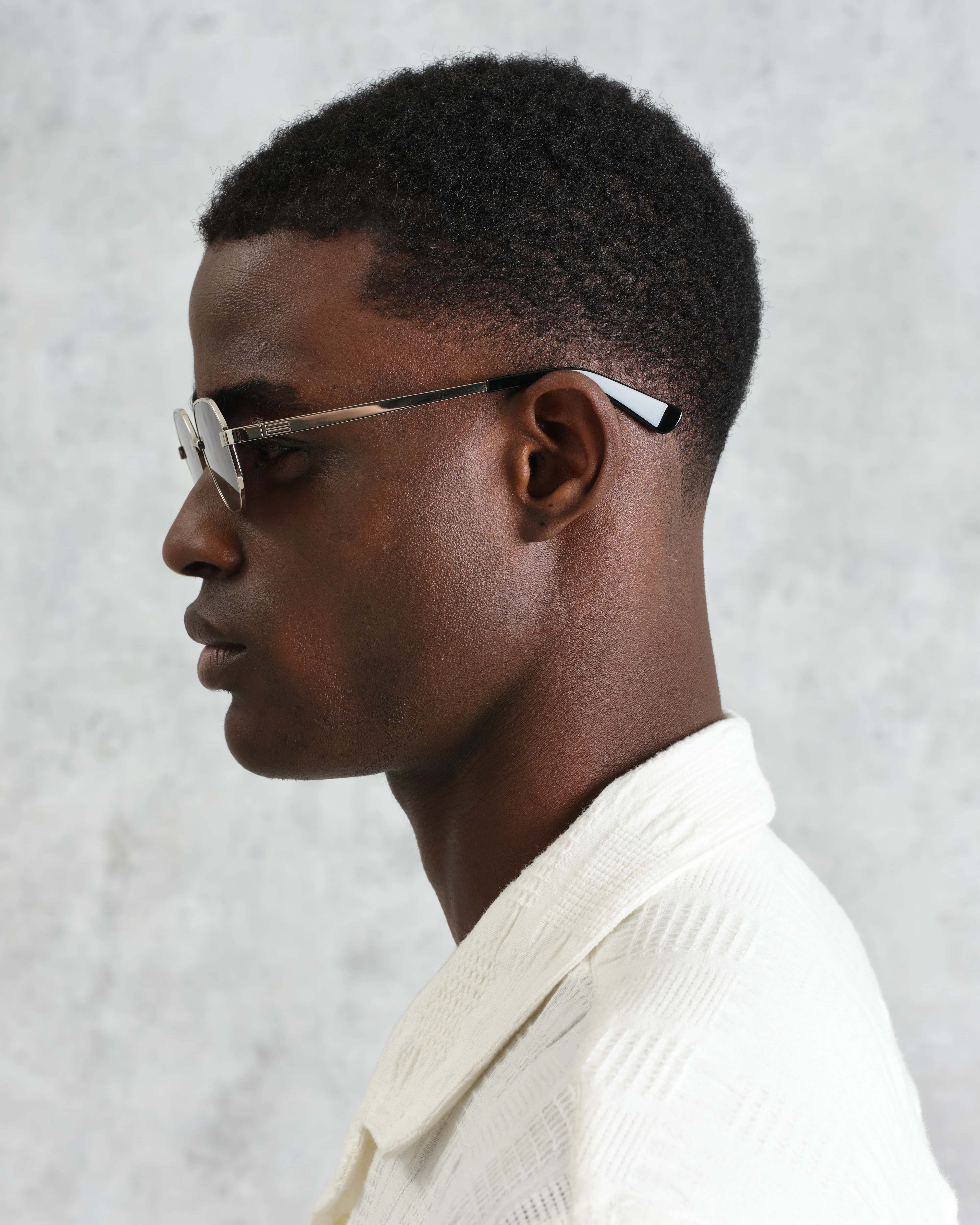 Savona - Silver Metal Rectangular Sunglasses - Image 3