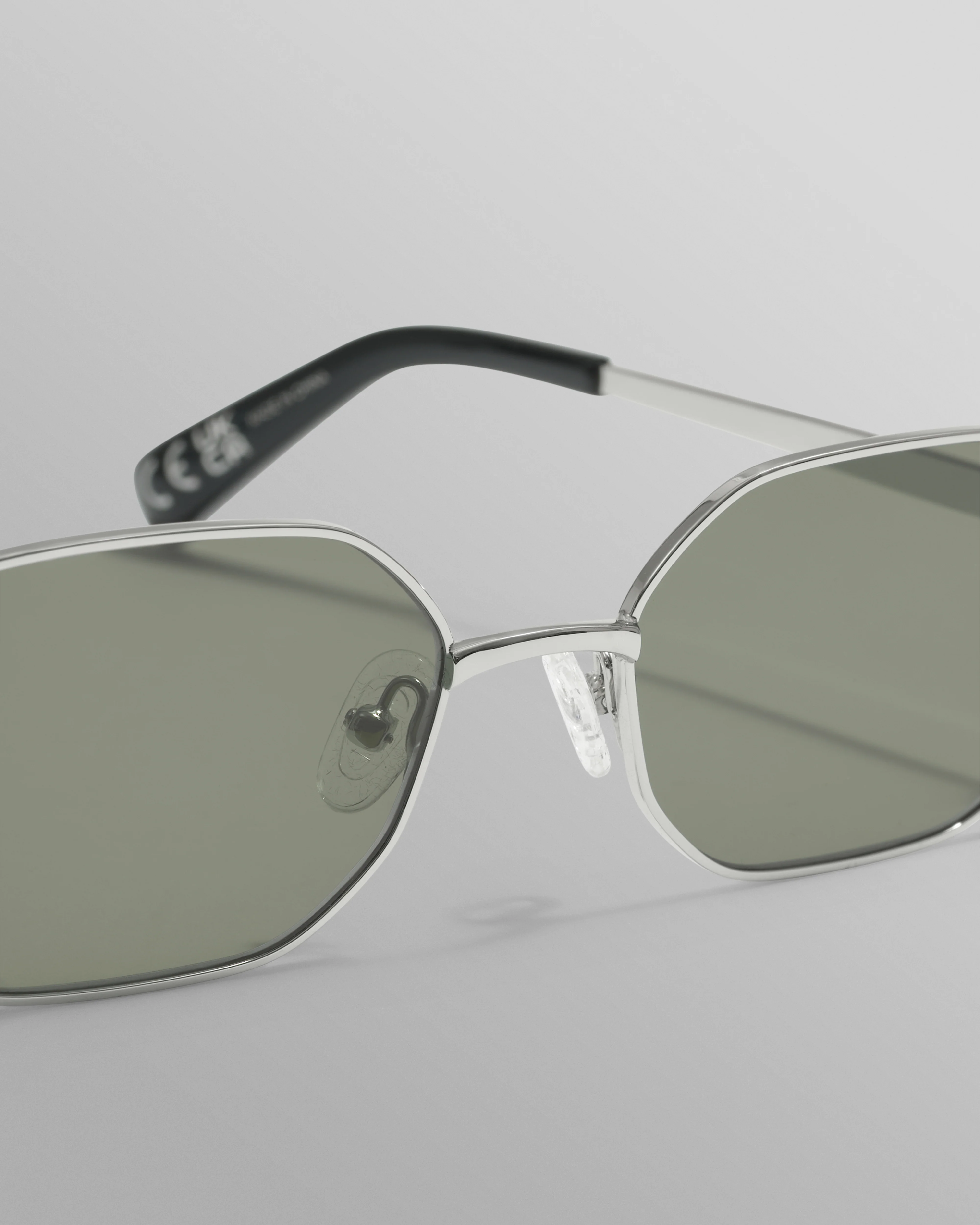 Savona - Silver Metal Rectangular Sunglasses - Image 5
