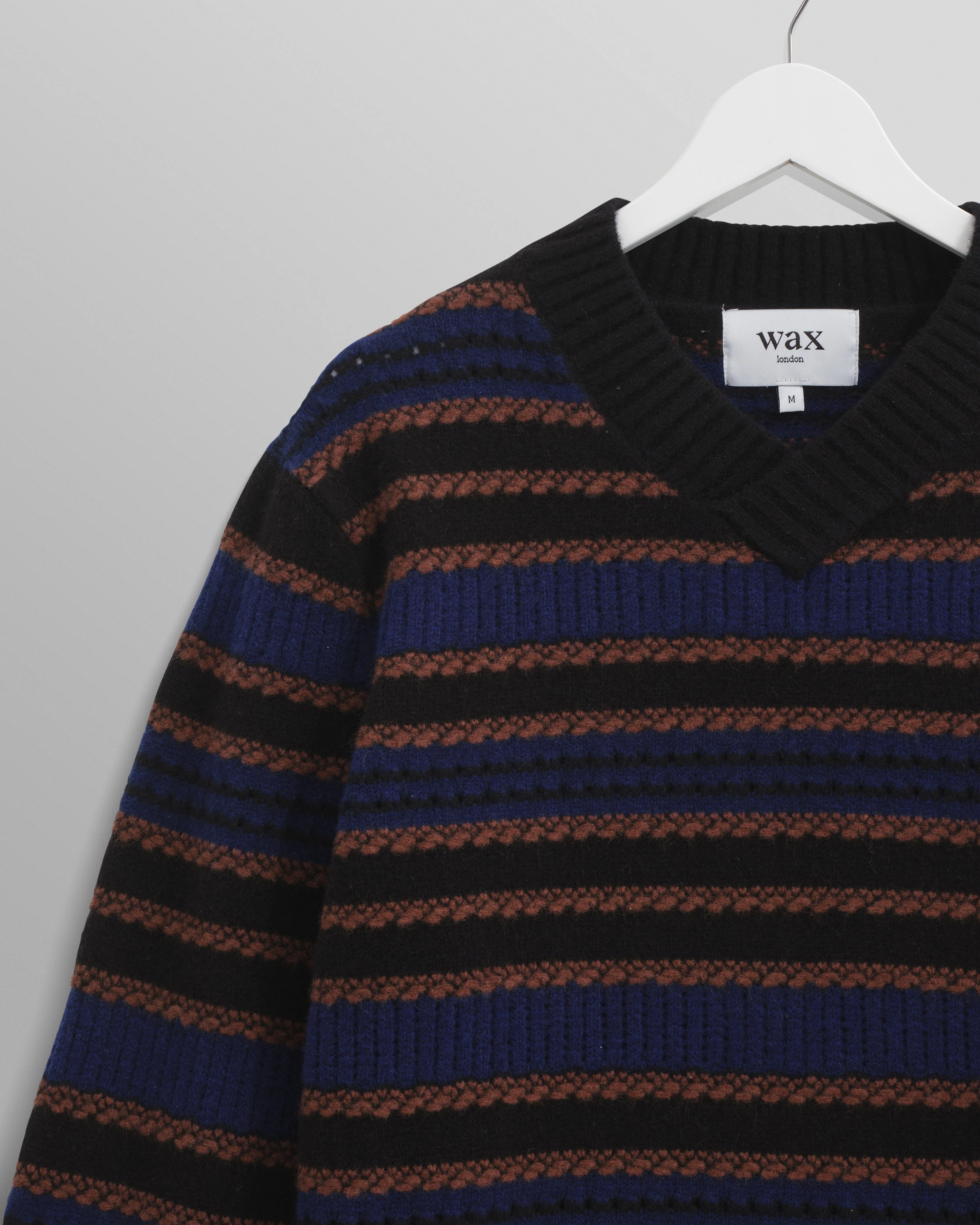 Scafell - Black Pointelle Stitch Jumper - Image 8