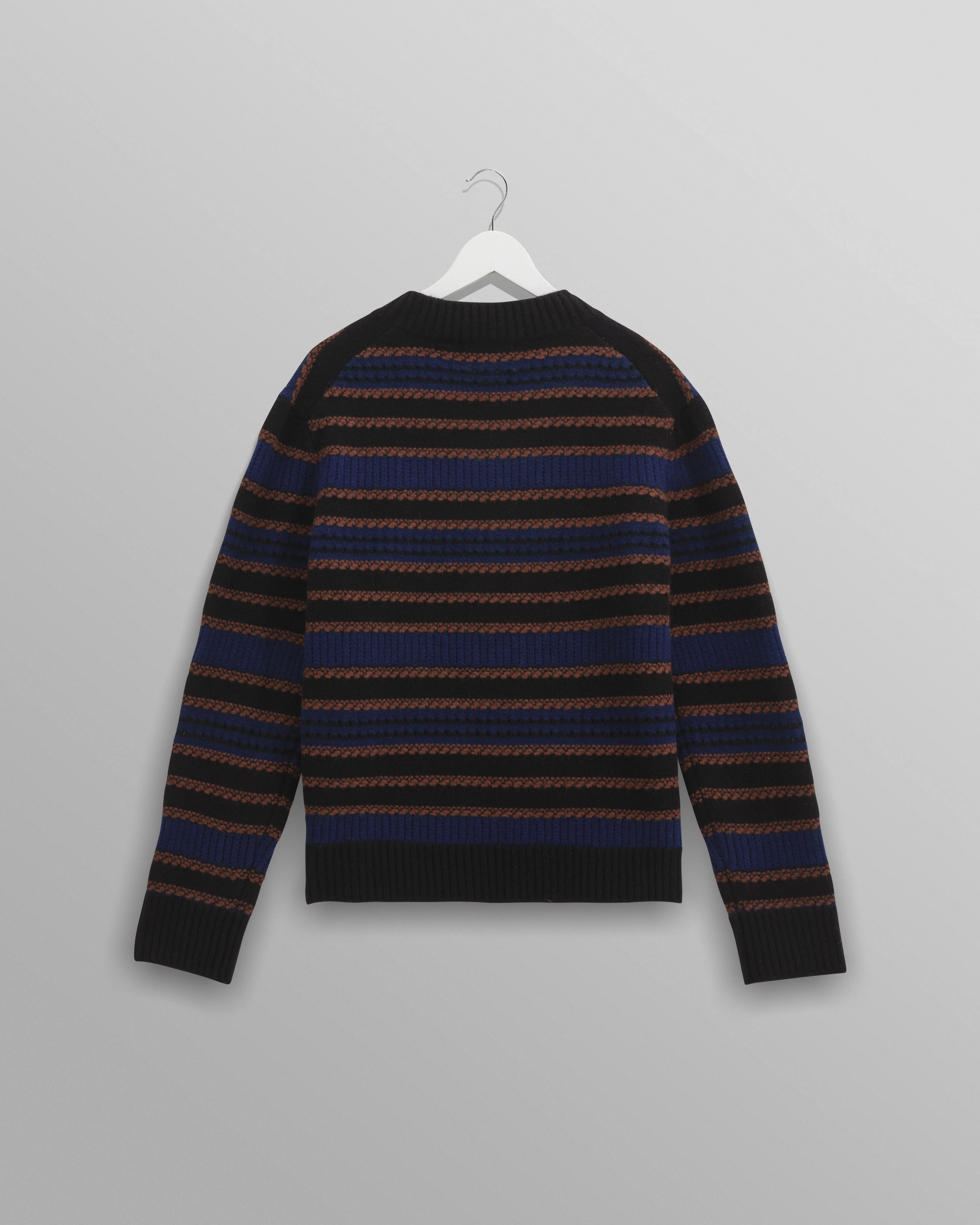 Scafell - Black Pointelle Stitch Jumper - Image 9