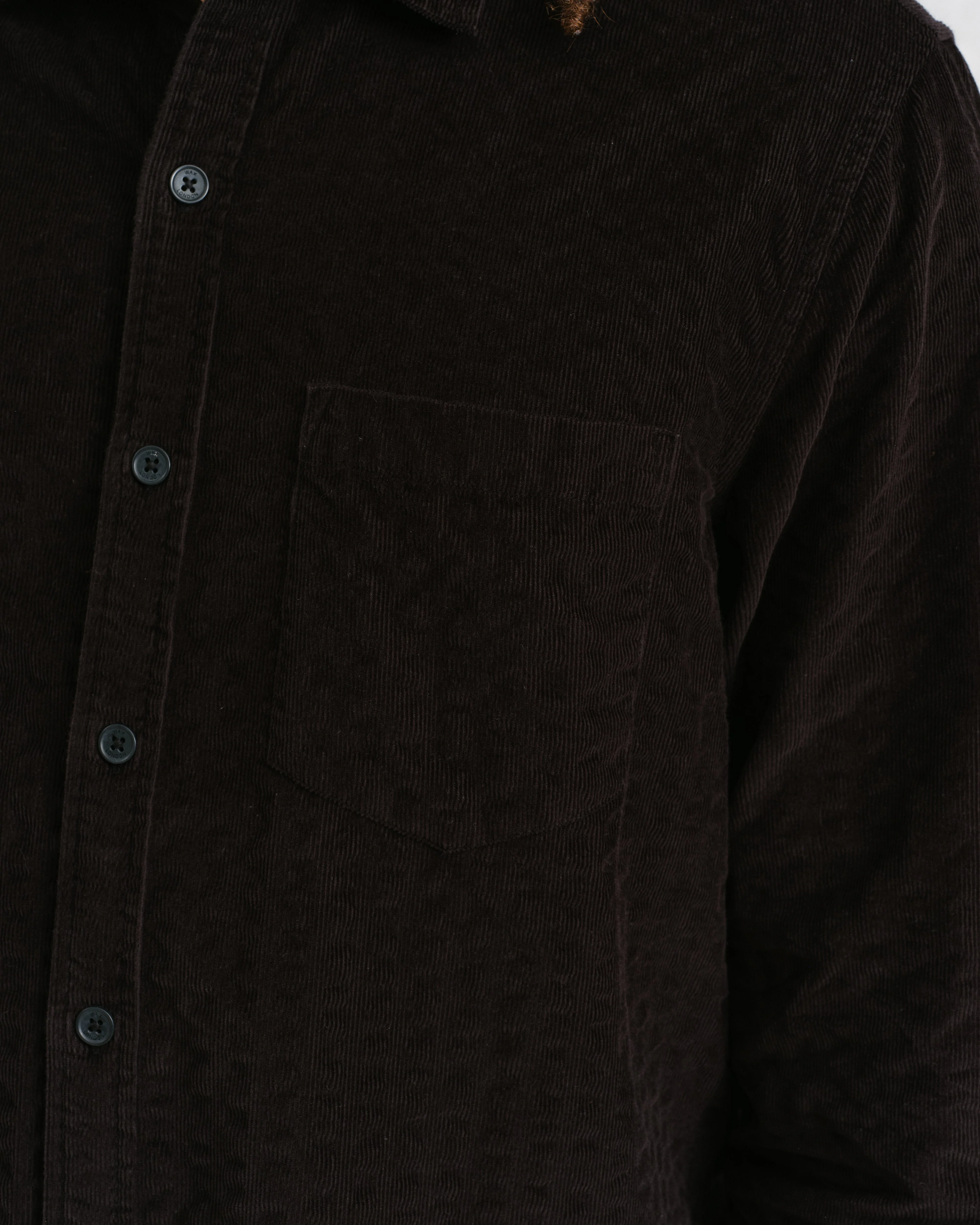 Shelly - Black Seersucker Corduroy Shirt - Image 10