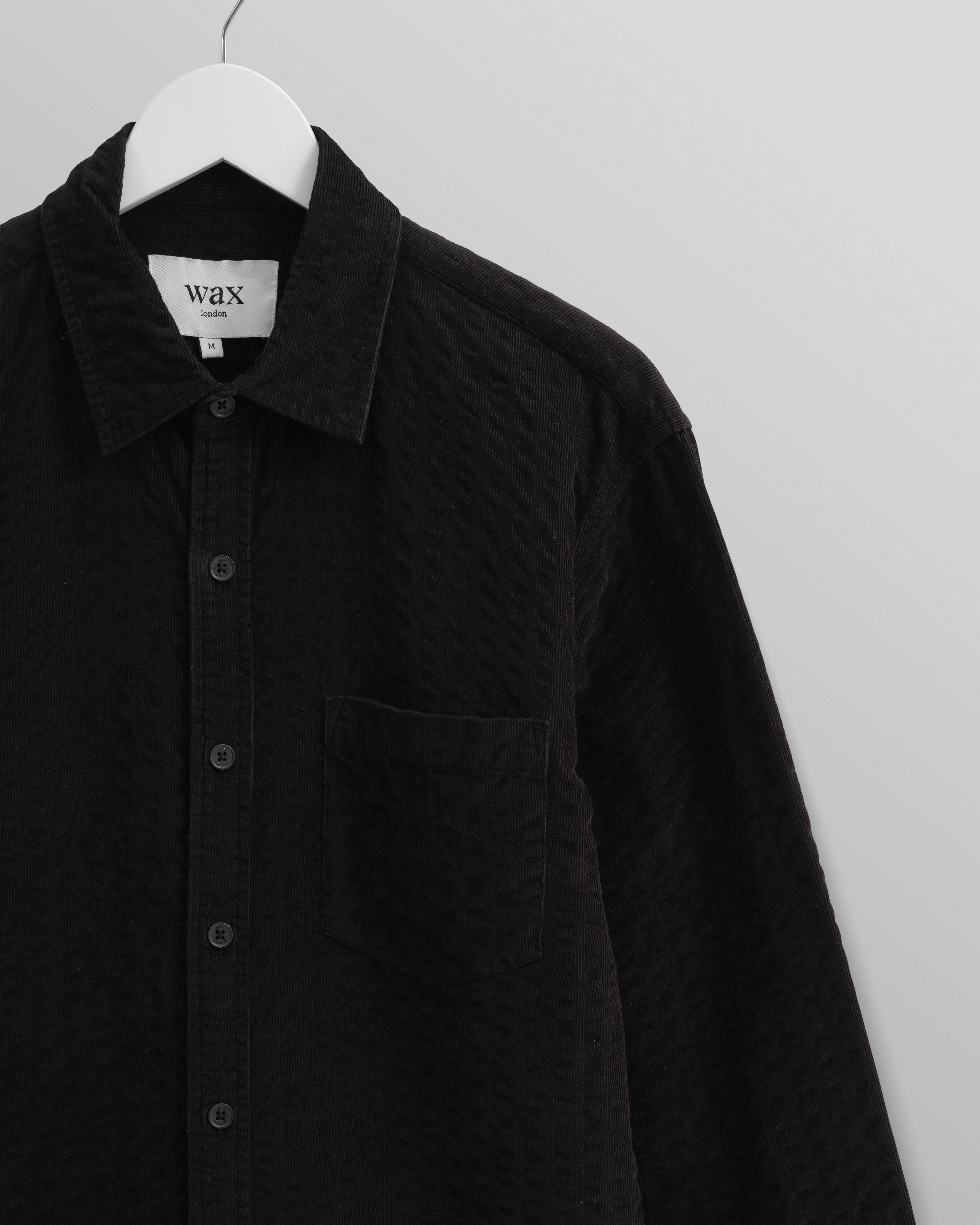 Shelly - Black Seersucker Corduroy Shirt - Image 7