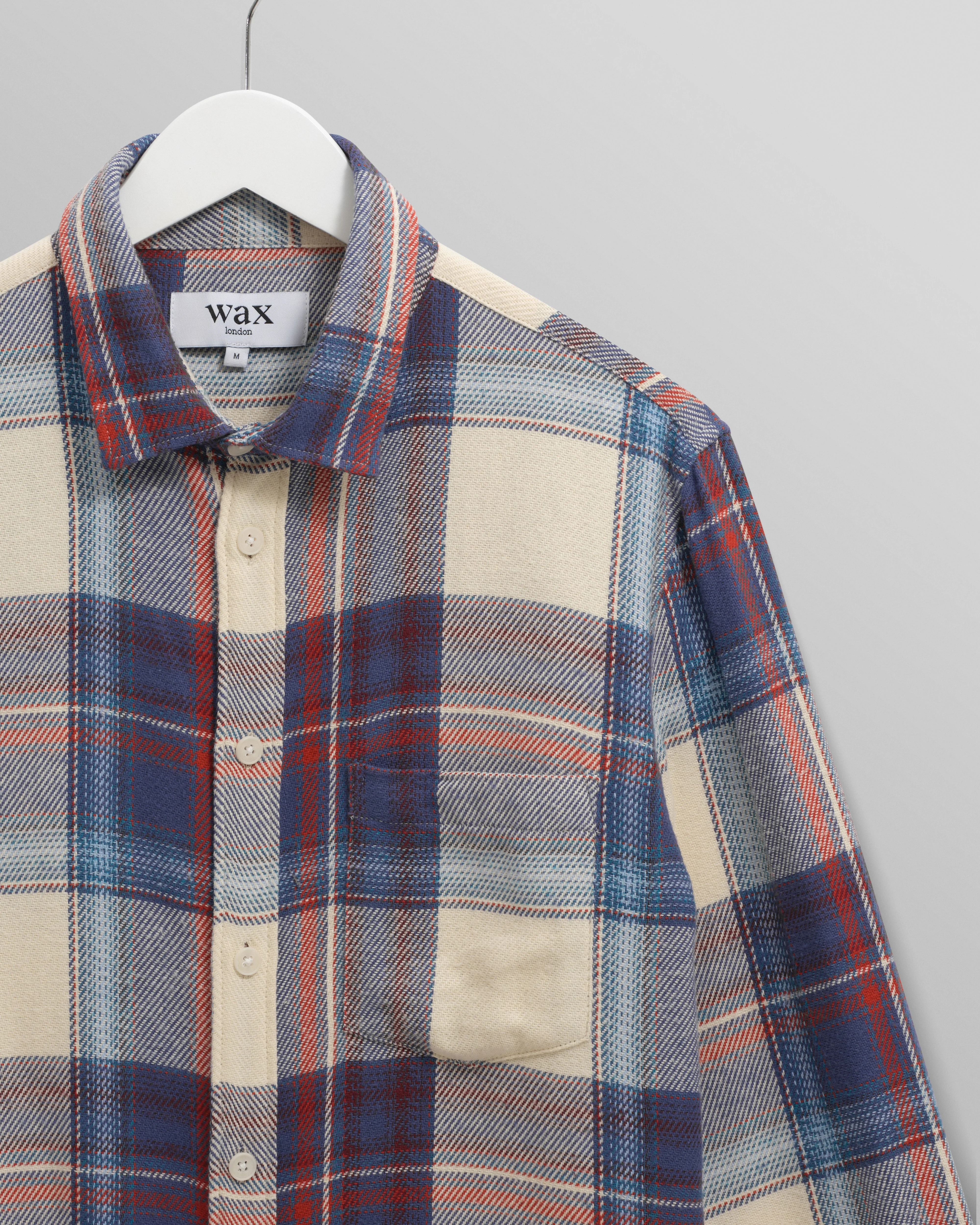 Shelly - Blue And Multicolour Check Flannel Shirt - Image 8
