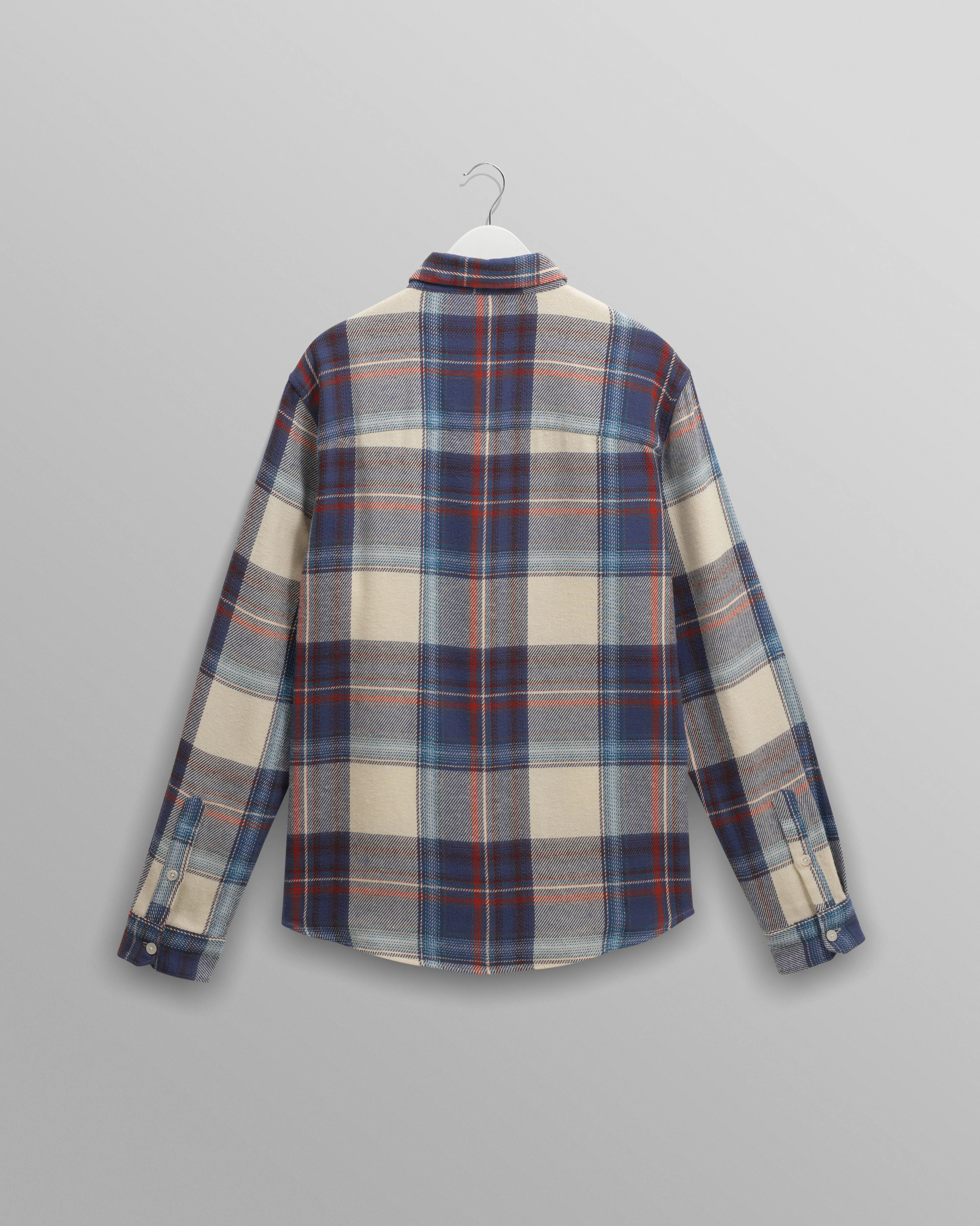 Shelly - Blue And Multicolour Check Flannel Shirt - Image 9
