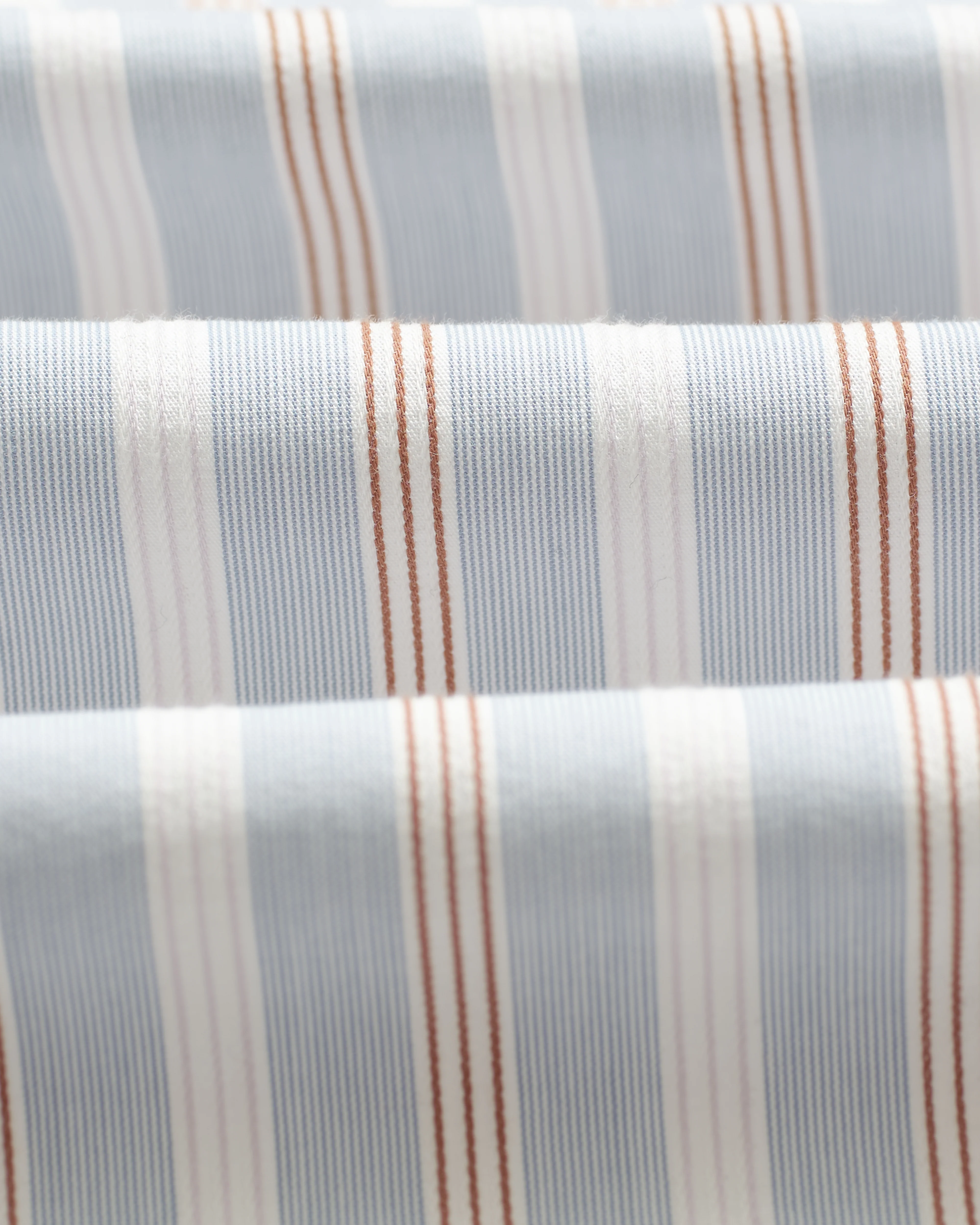 Shelly - Light Blue Dobby Stripe Cotton Shirt - Image 9