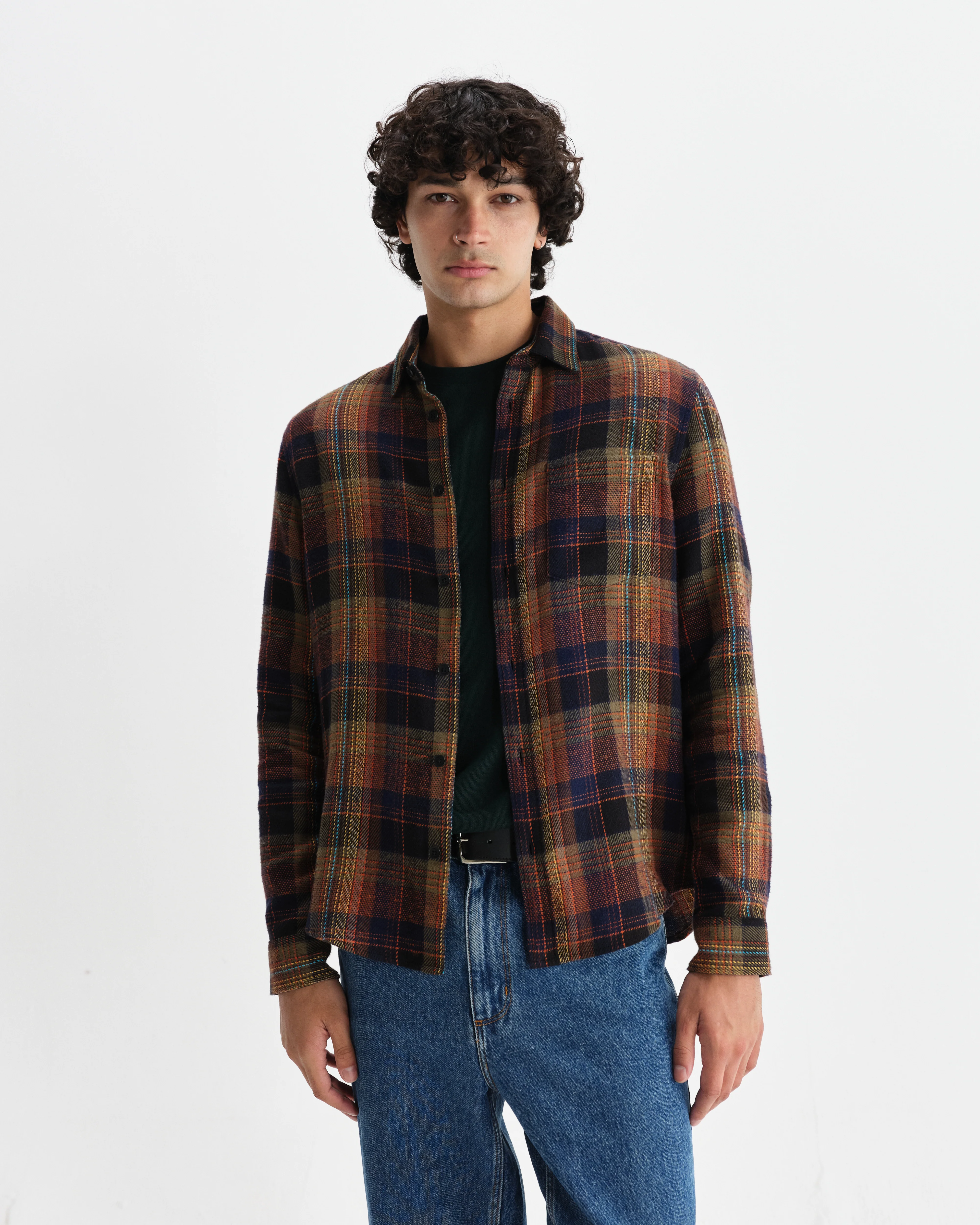 Shelly - Multicolour Check Flannel Shirt - Image 2