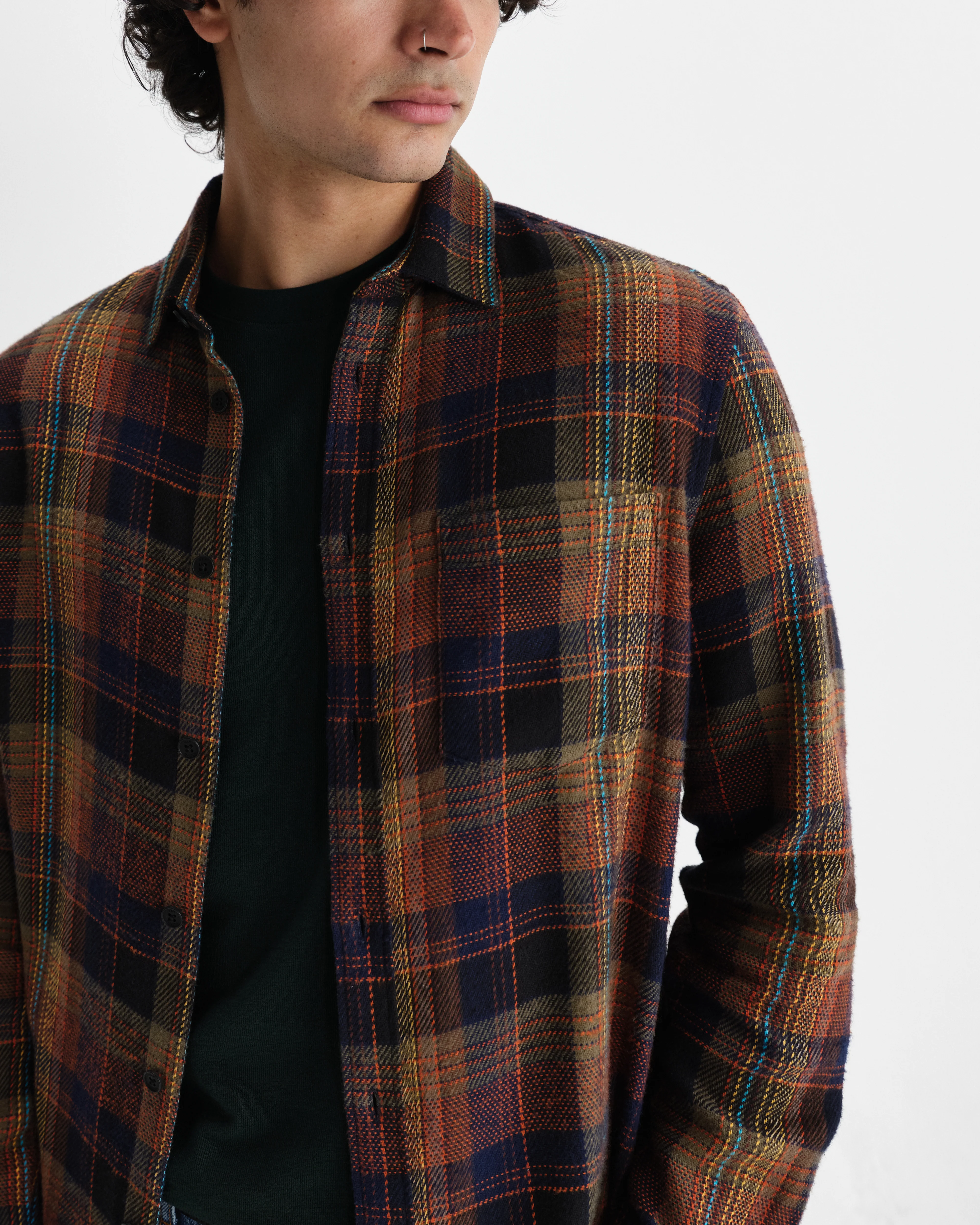Shelly - Multicolour Check Flannel Shirt - Image 3