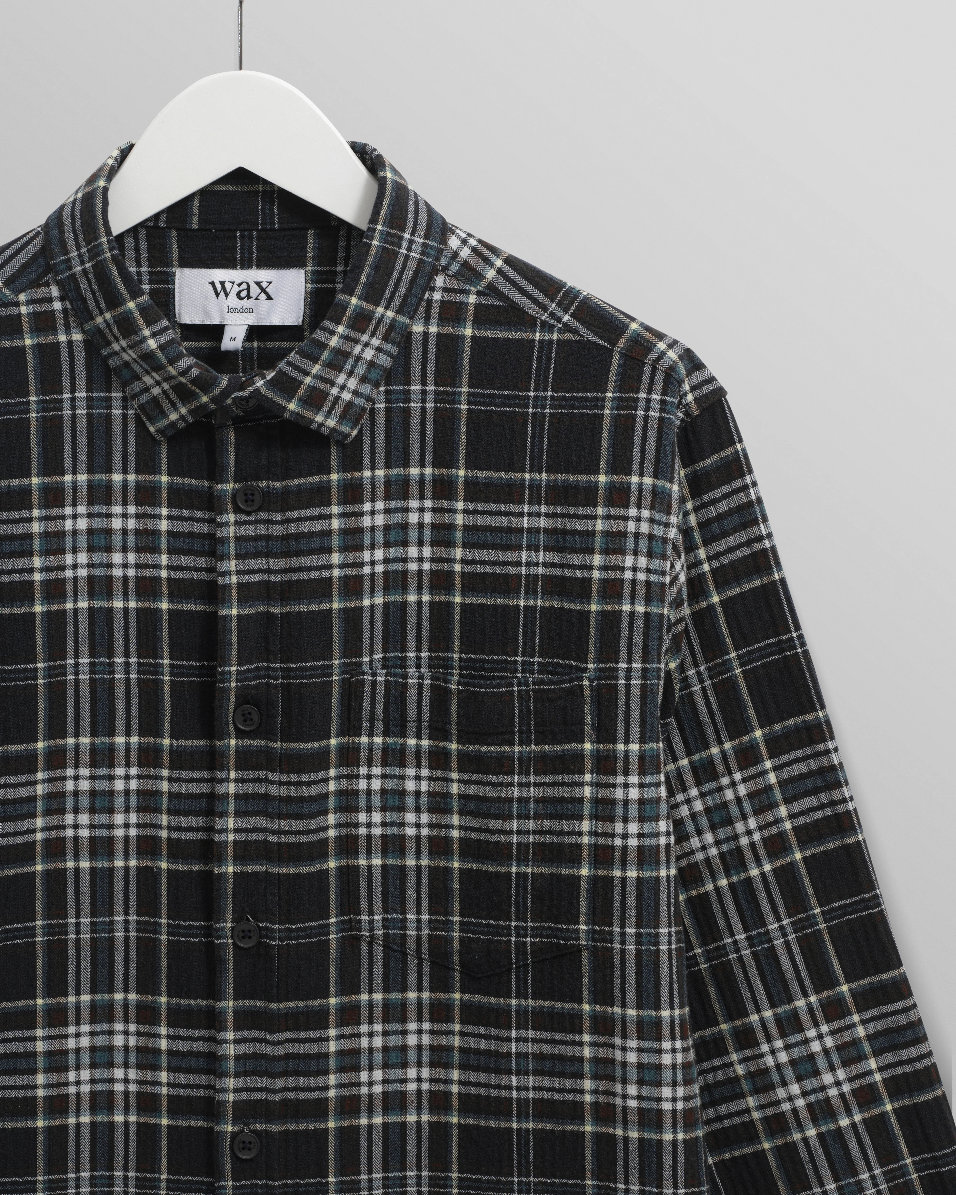 Shelly - Navy And Multicolour Seersucker Flannel Shirt - Image 7