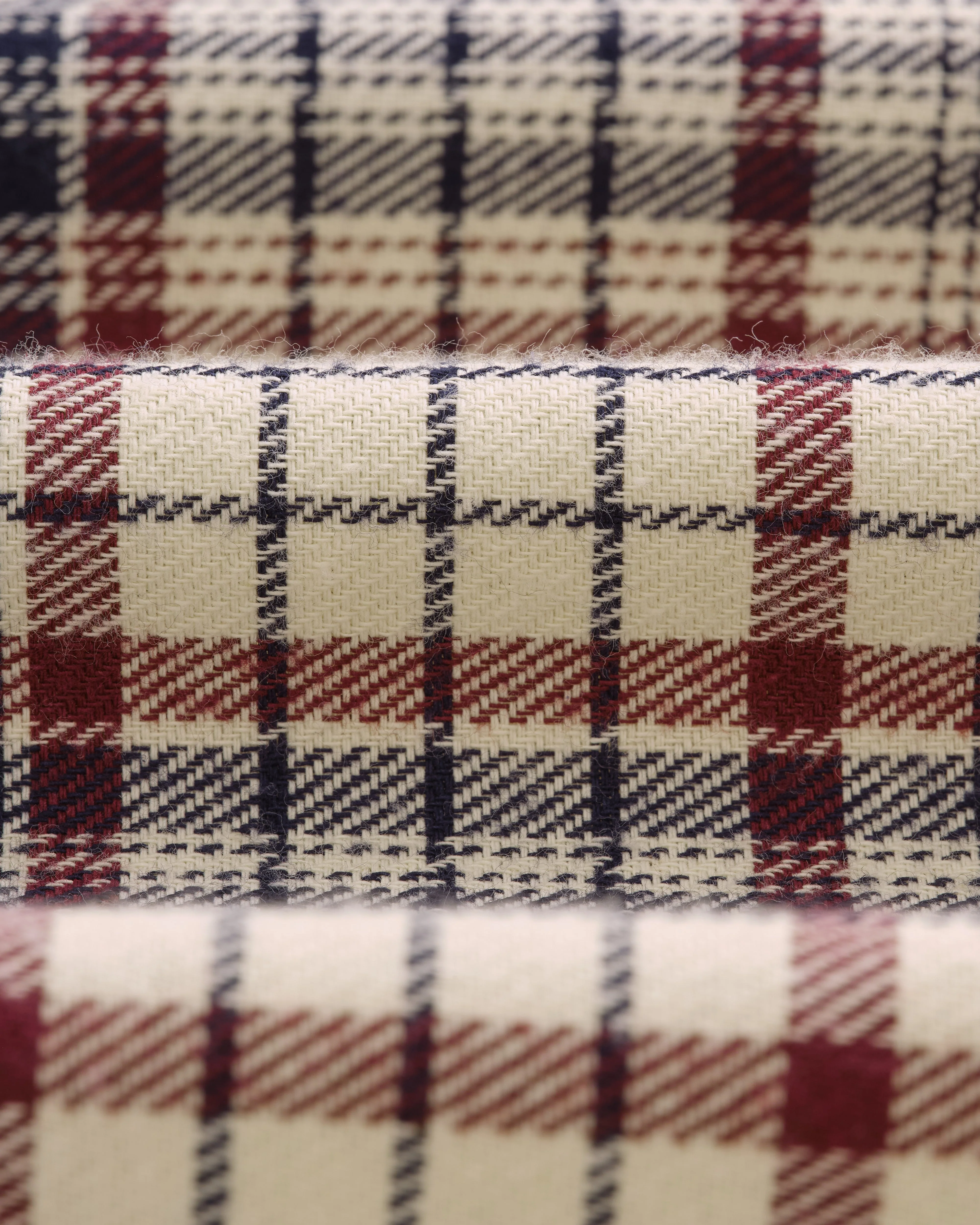 Shelly - Navy And Red Check Flannel Shirt - Image 8