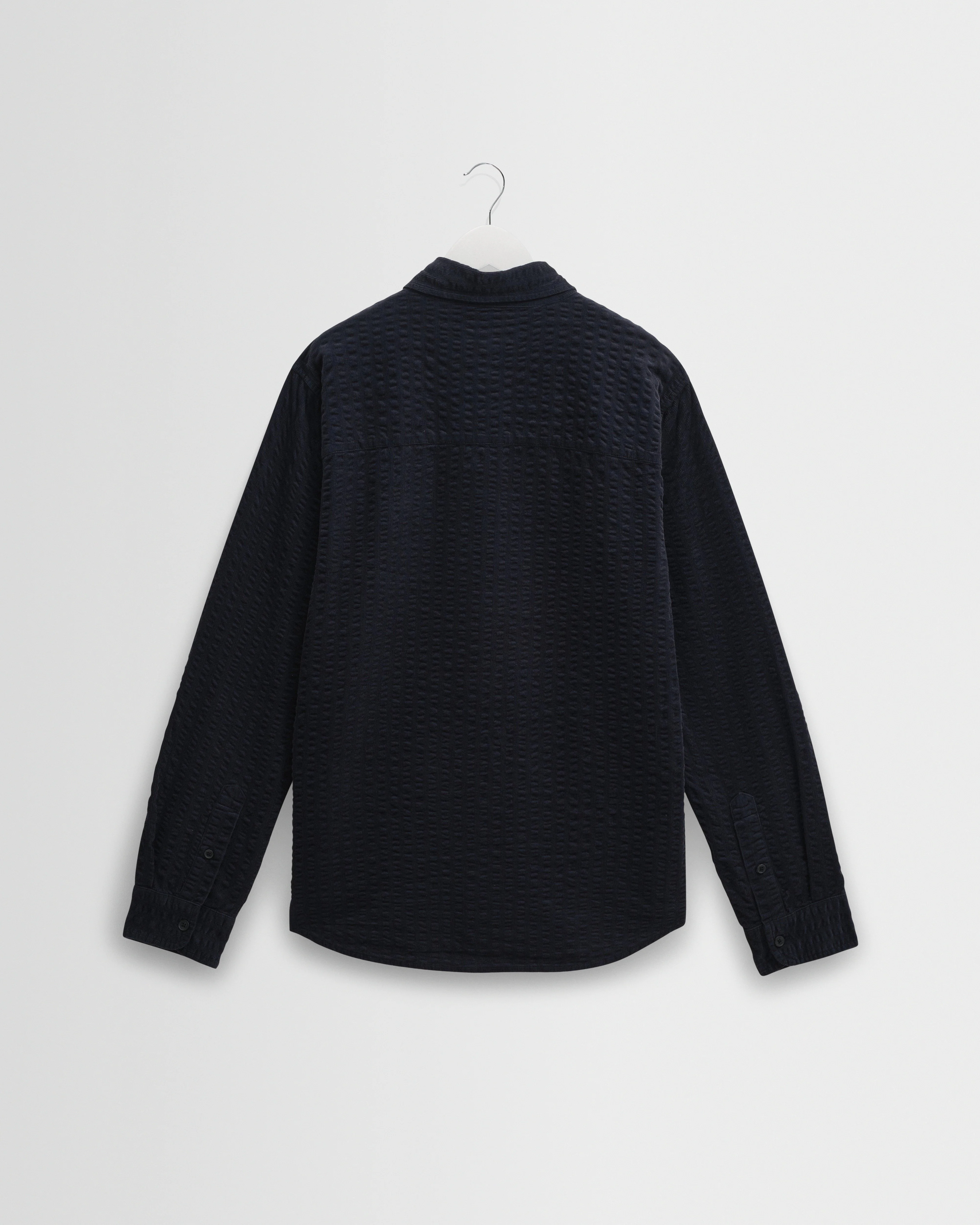 Shelly - Navy Seersucker Corduroy Shirt - Image 8