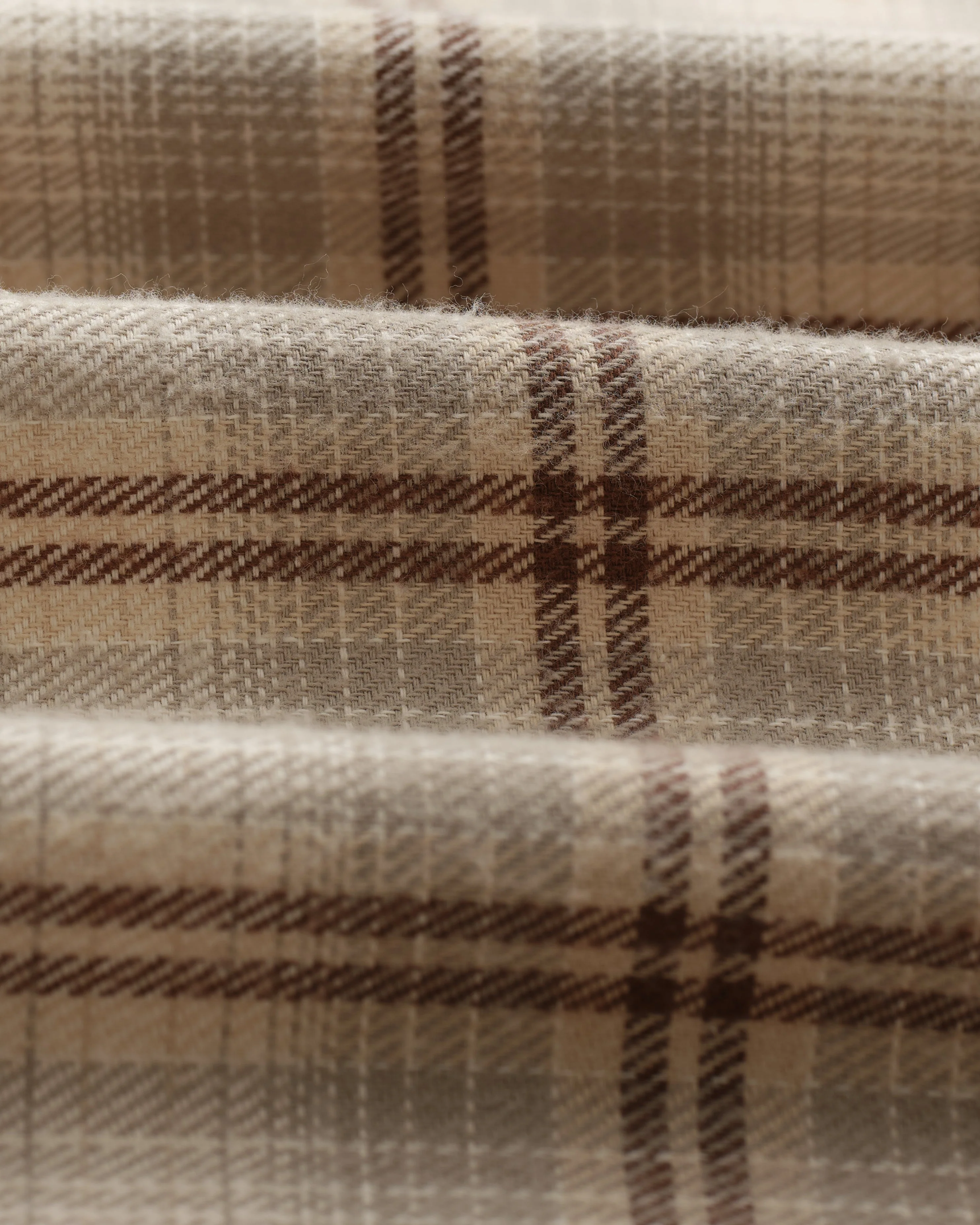 Shelly - Sage And Ecru Ombre Flannel Shirt - Image 10
