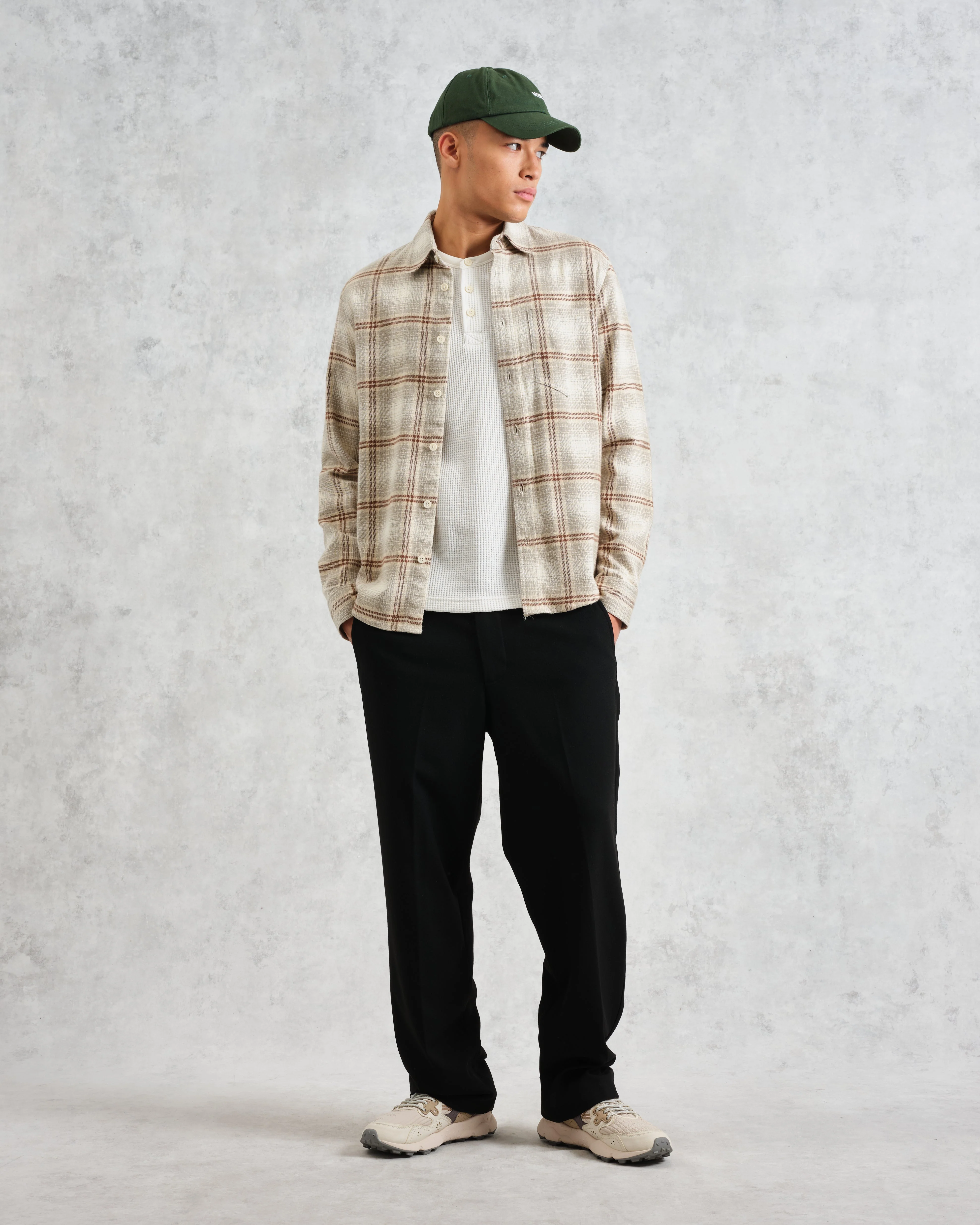 Shelly - Sage And Ecru Ombre Flannel Shirt - Image 4