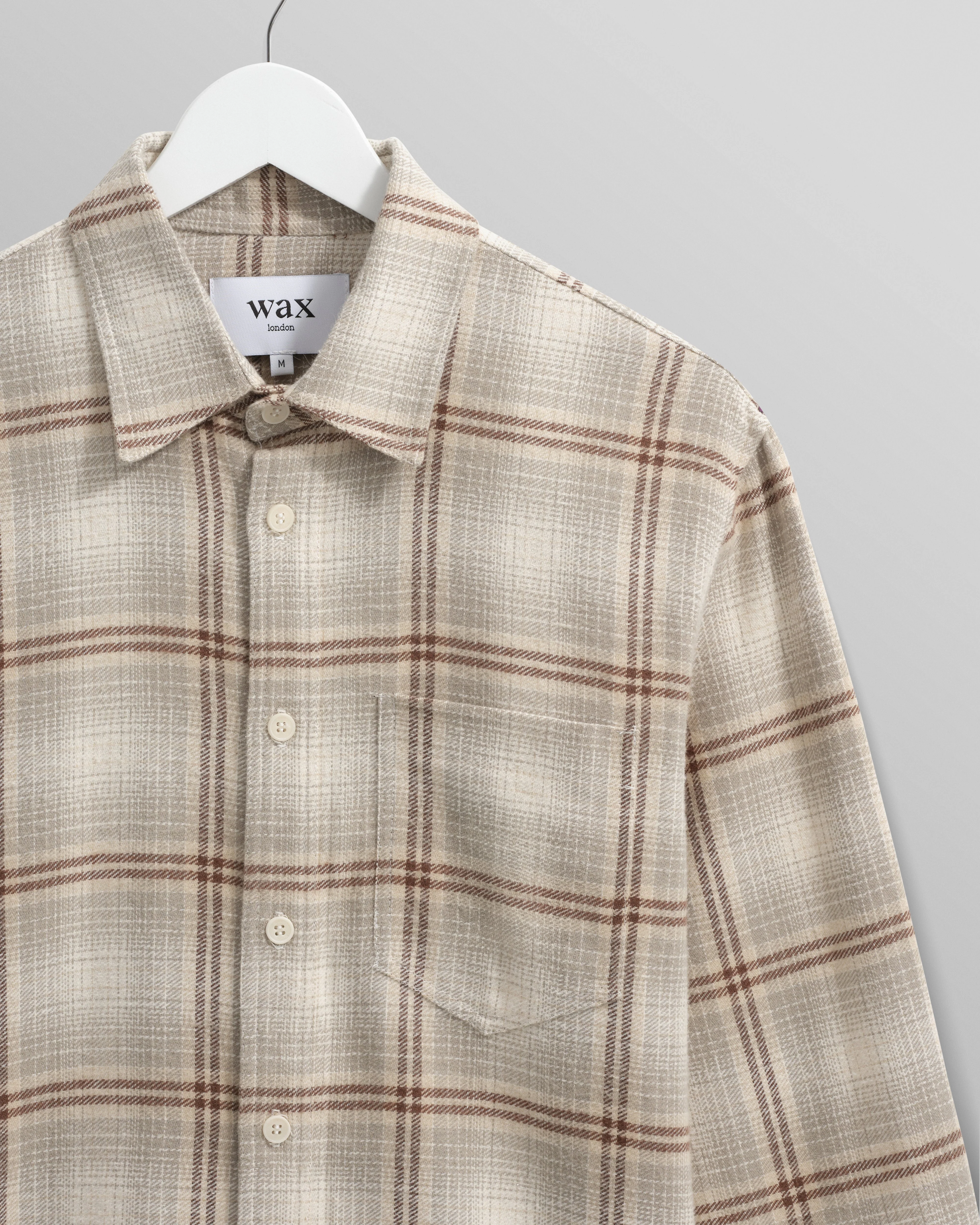 Shelly - Sage And Ecru Ombre Flannel Shirt - Image 8