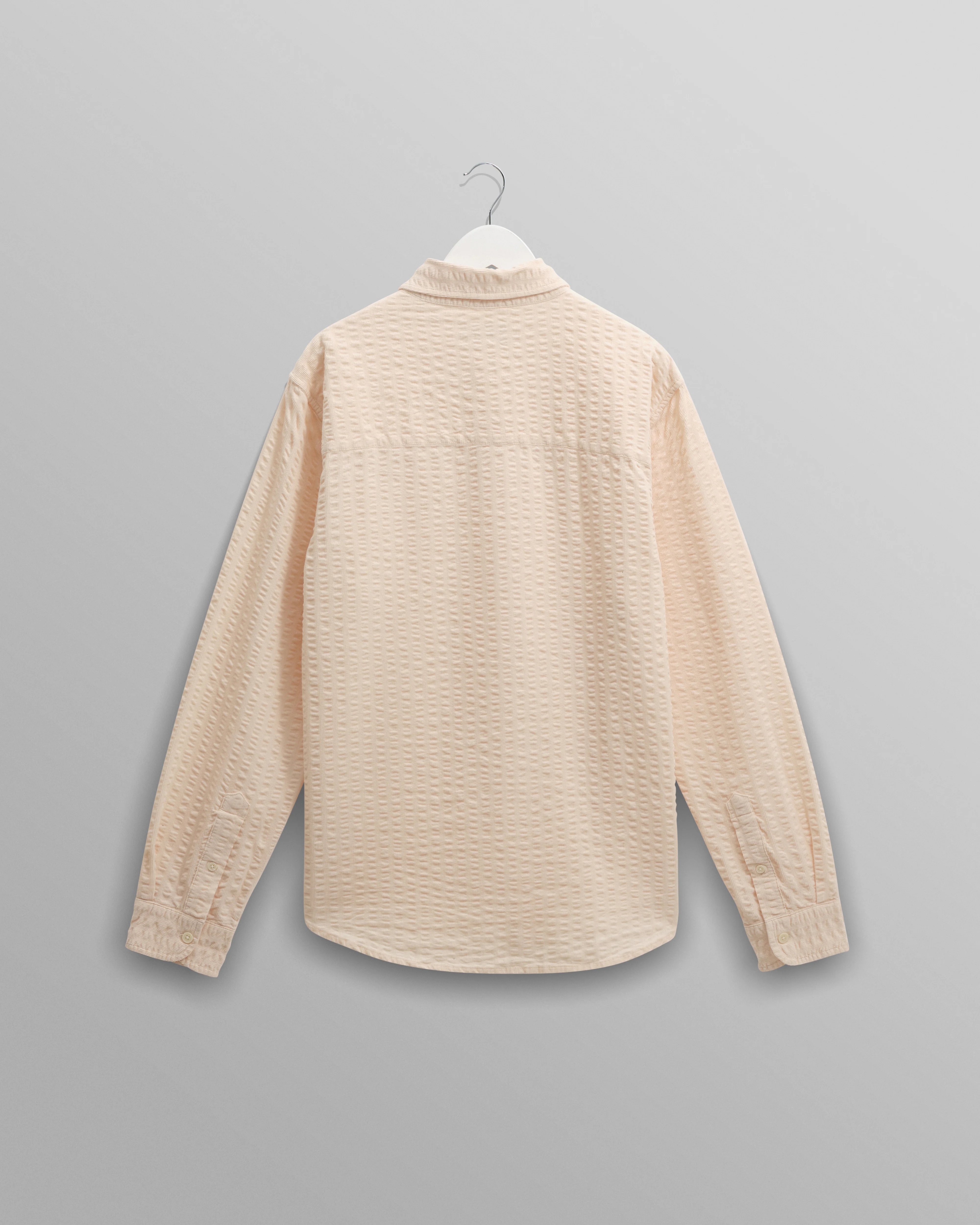 Shelly - Stone Seersucker Corduroy Shirt - Image 8