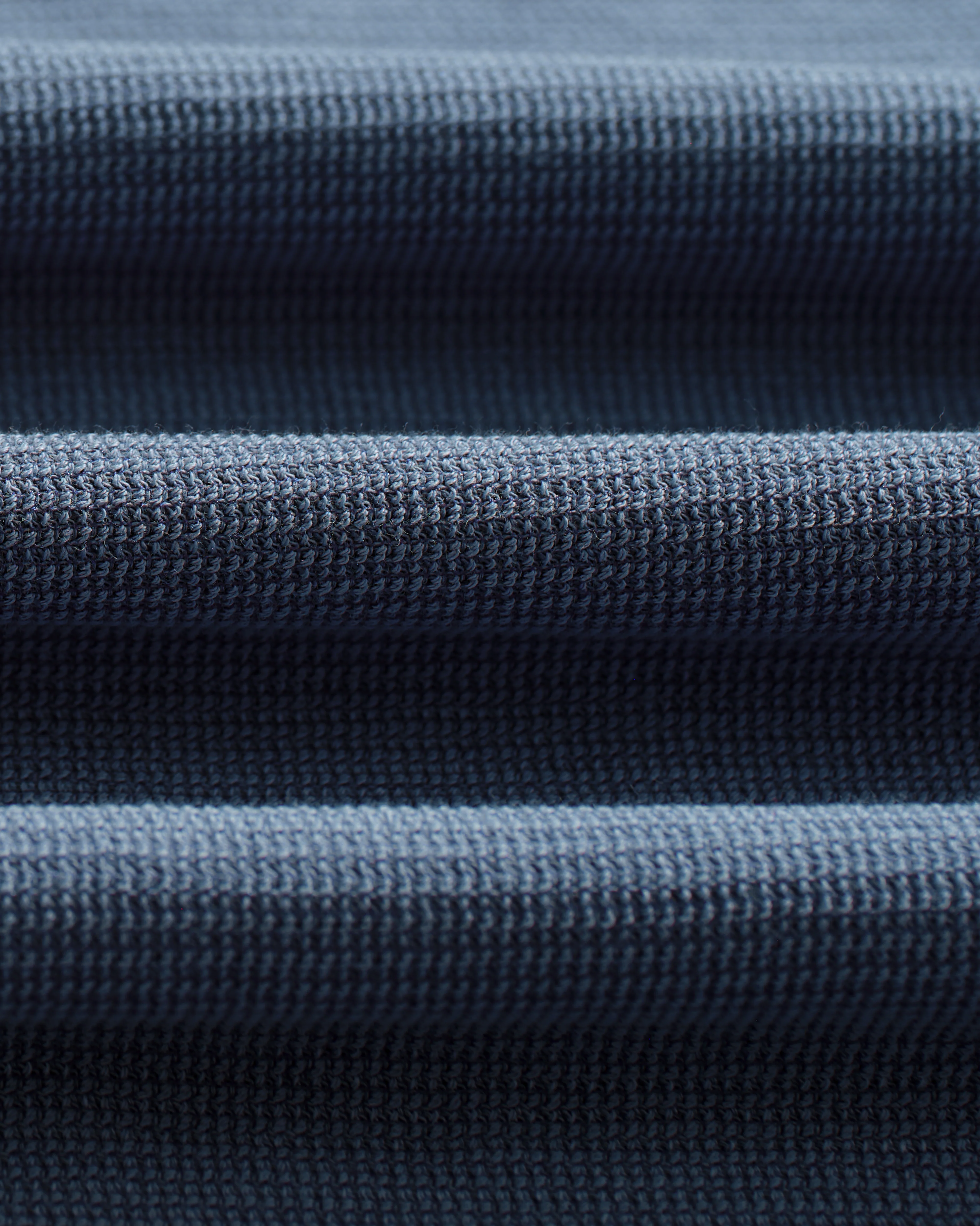 Shore - Mid Blue Textured Short-Sleeve Polo Shirt - Image 4