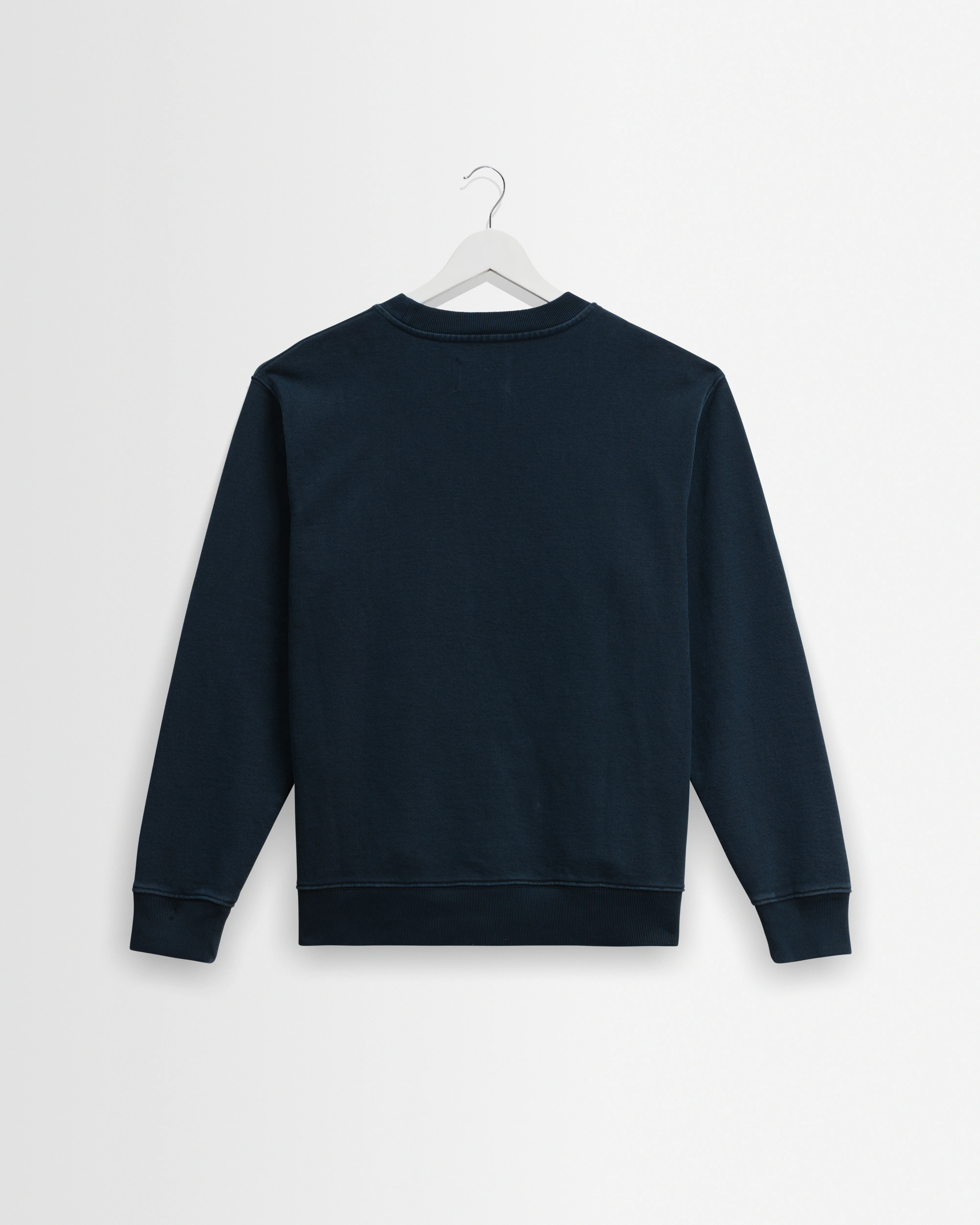 Sidney - Washed Navy Brushed Cotton Sweatshirt - Image 8