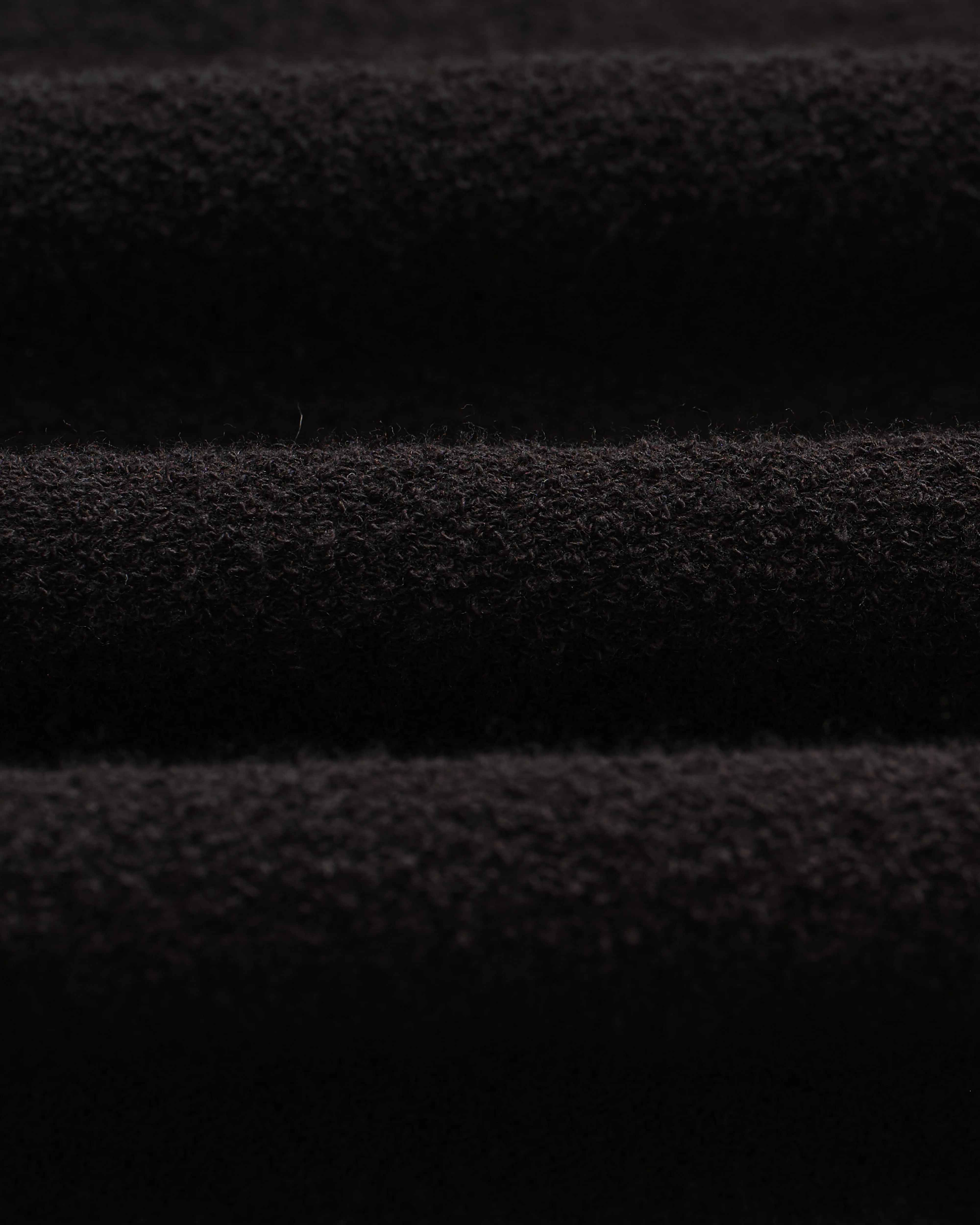 Siena - Black Boucle Knitted Polo Shirt - Image 9