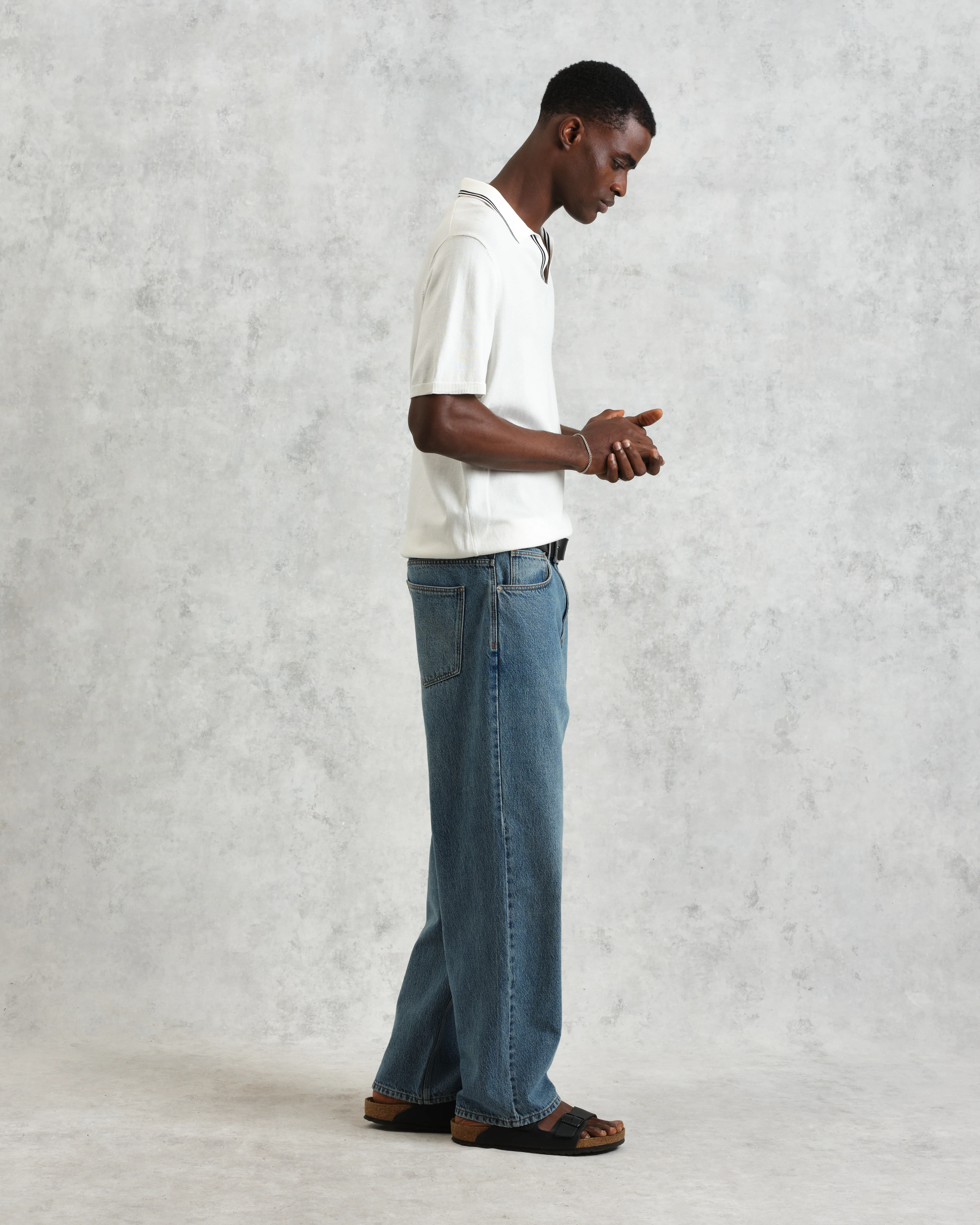 Siena - Ecru Fine Gauge Cotton Polo - Image 5