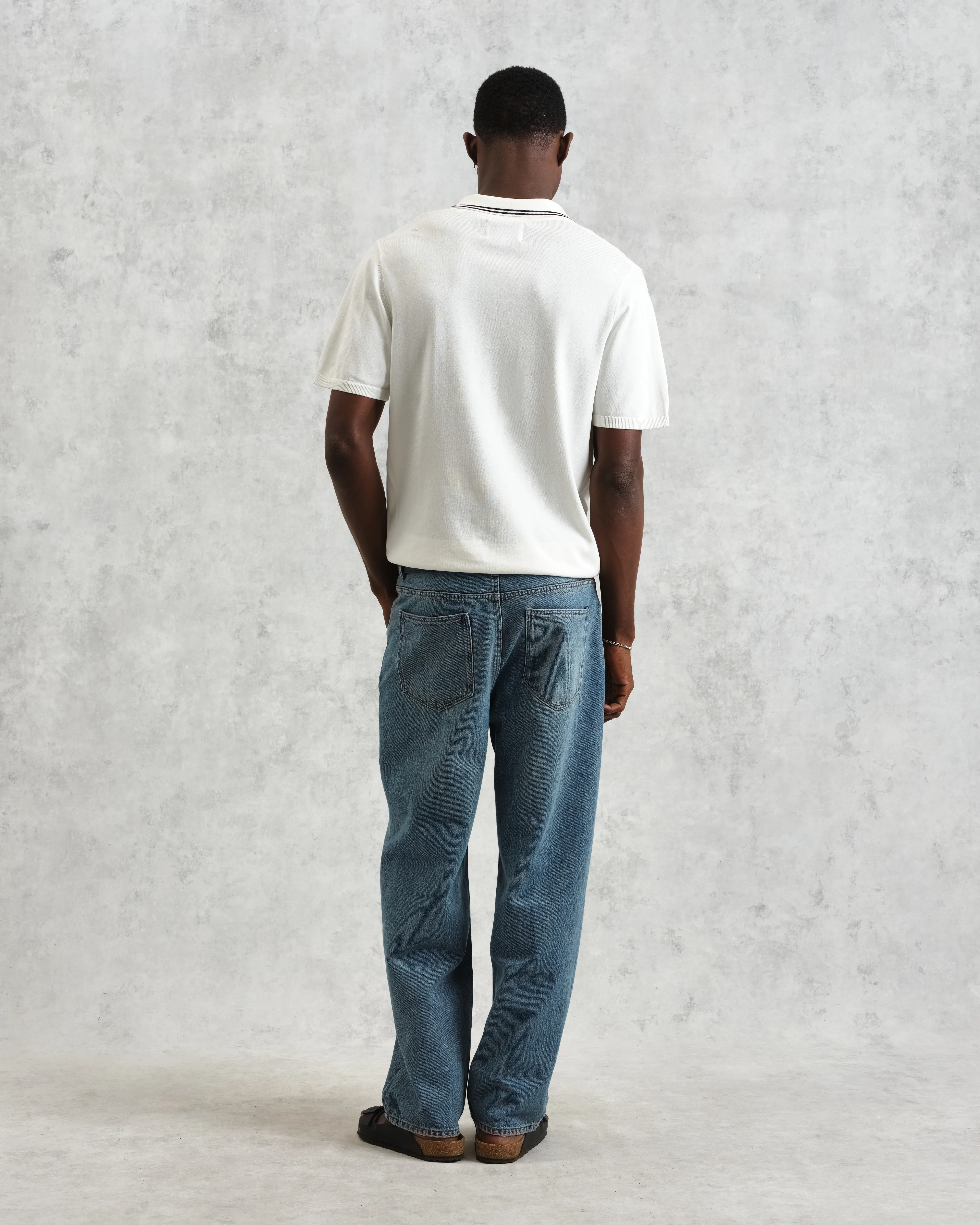 Siena - Ecru Fine Gauge Cotton Polo - Image 7