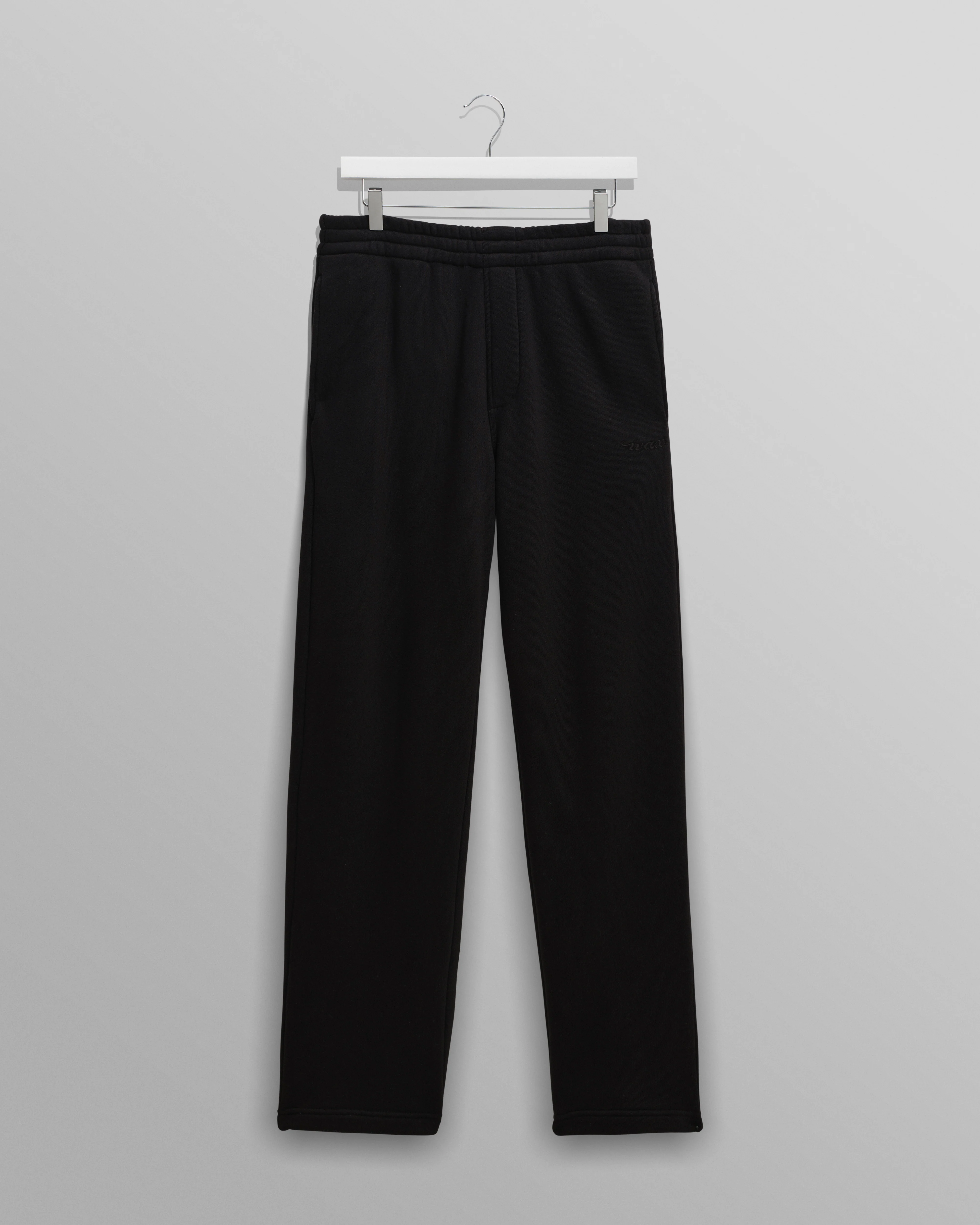 Ska - Black Embroidered Logo Loopback Cotton Joggers