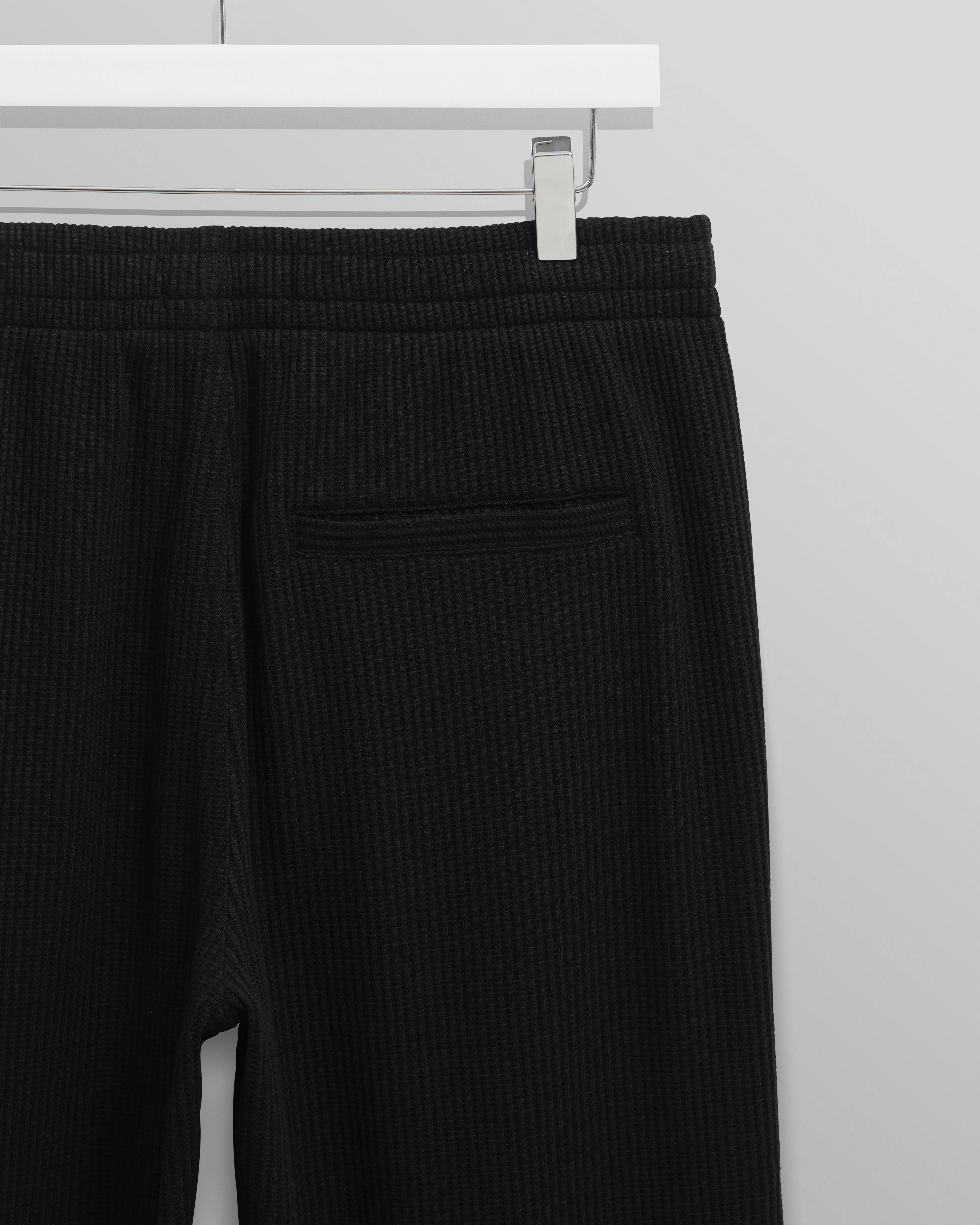 Ska - Black Structured Waffle Joggers - Image 9