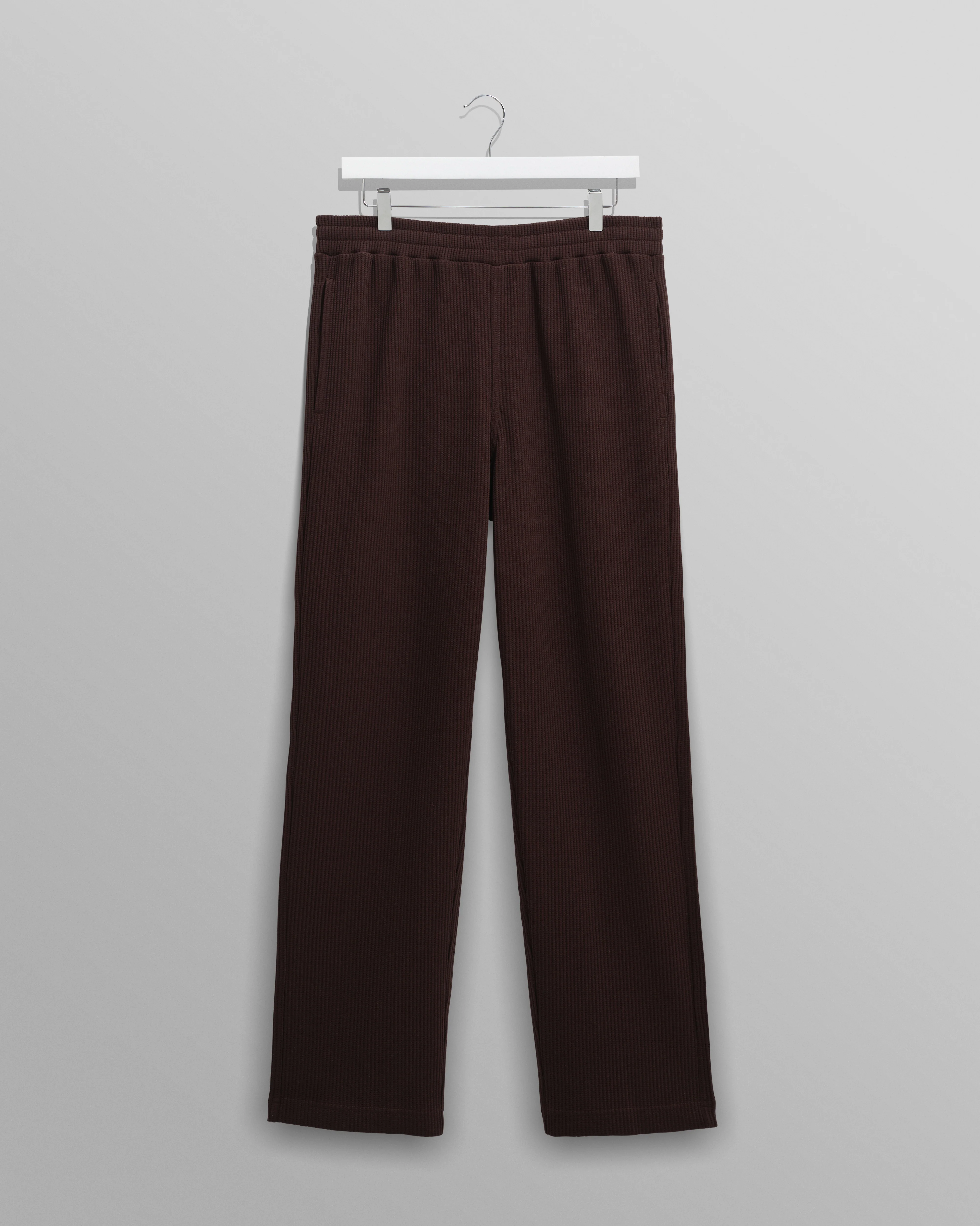 Ska - Dark Brown Structured Waffle Joggers