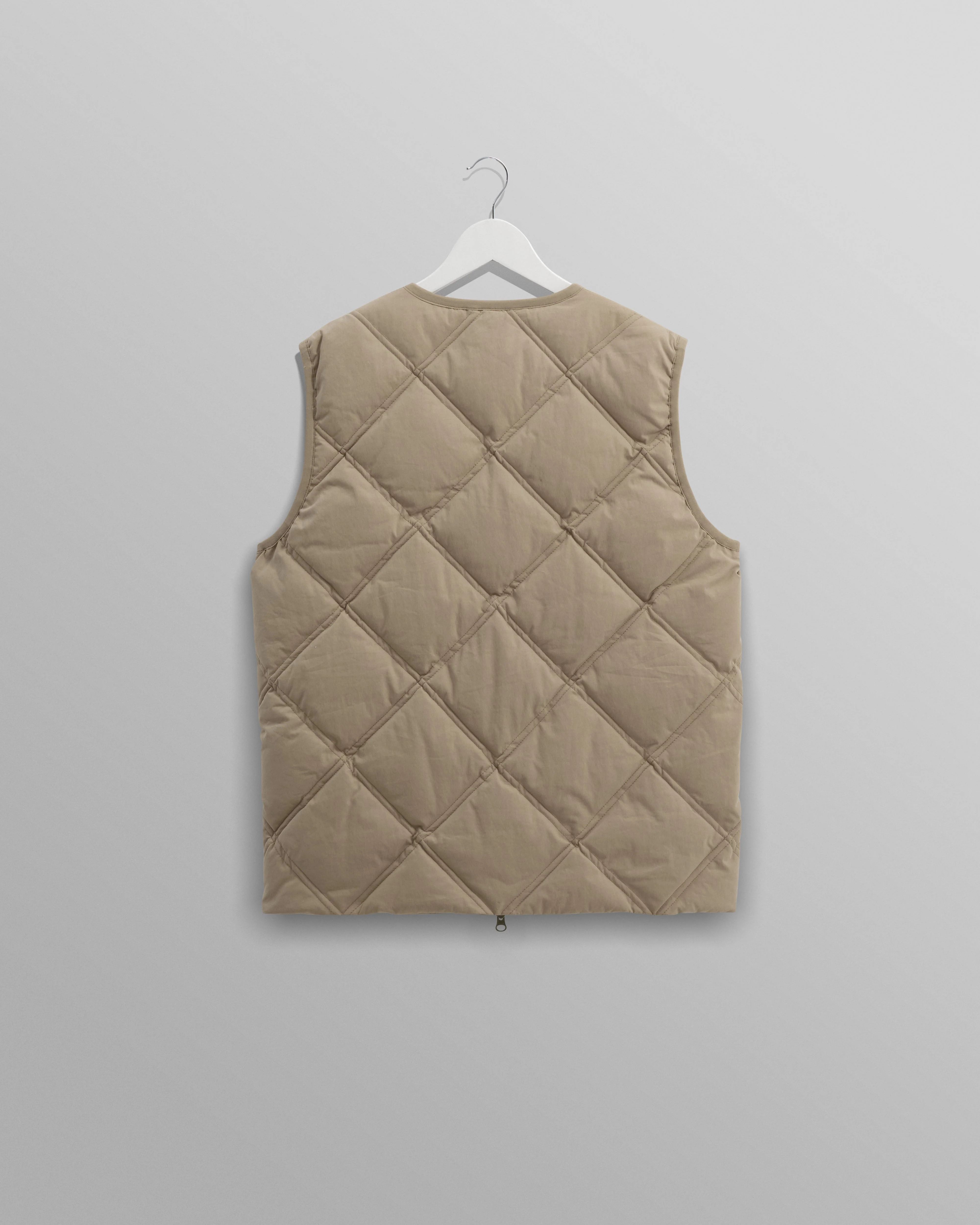 Skye - Khaki Quilted Nylon Gilet - Image 9