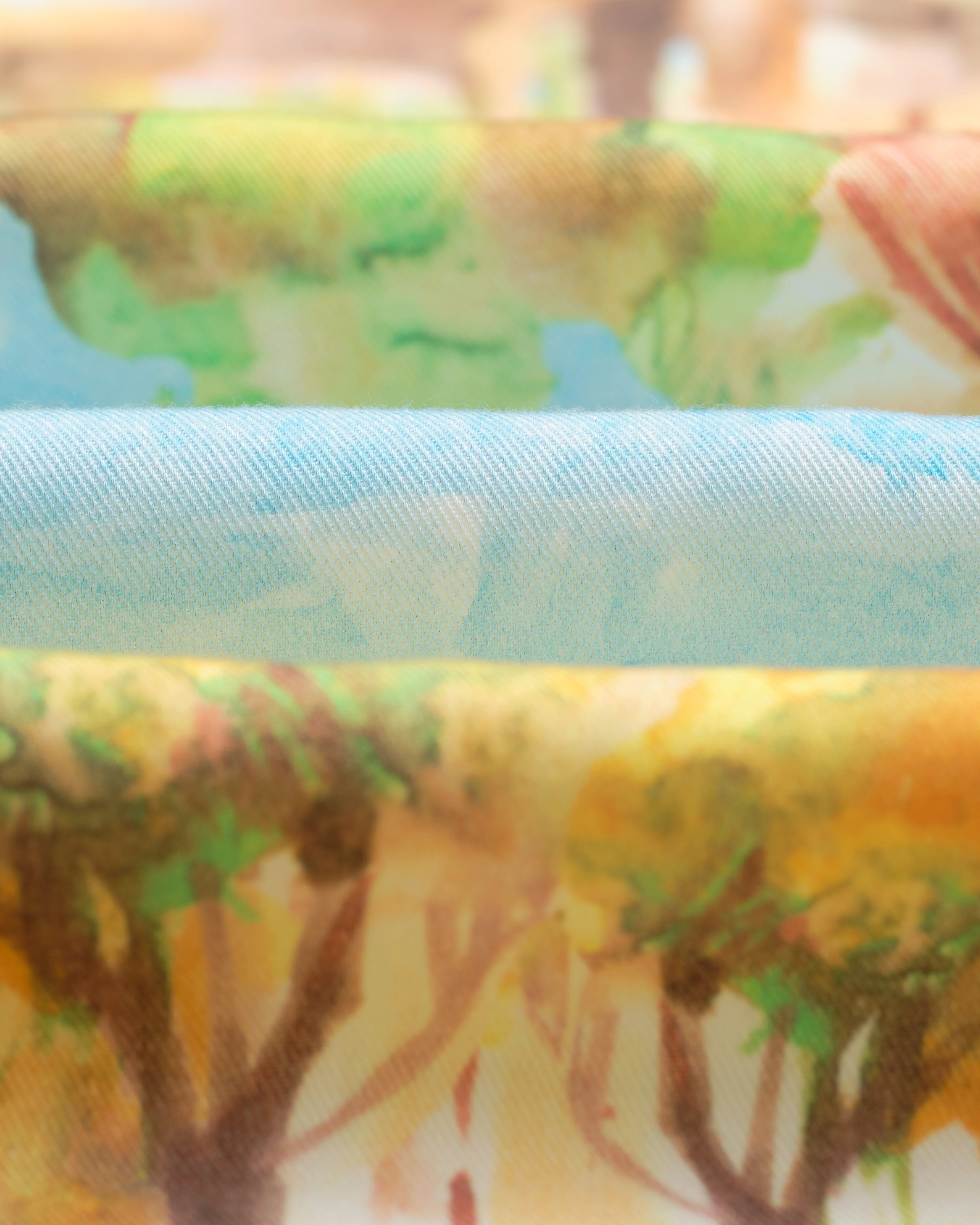 Sloane - Watercolour Abstract Painting Neck Scarf - Image 4