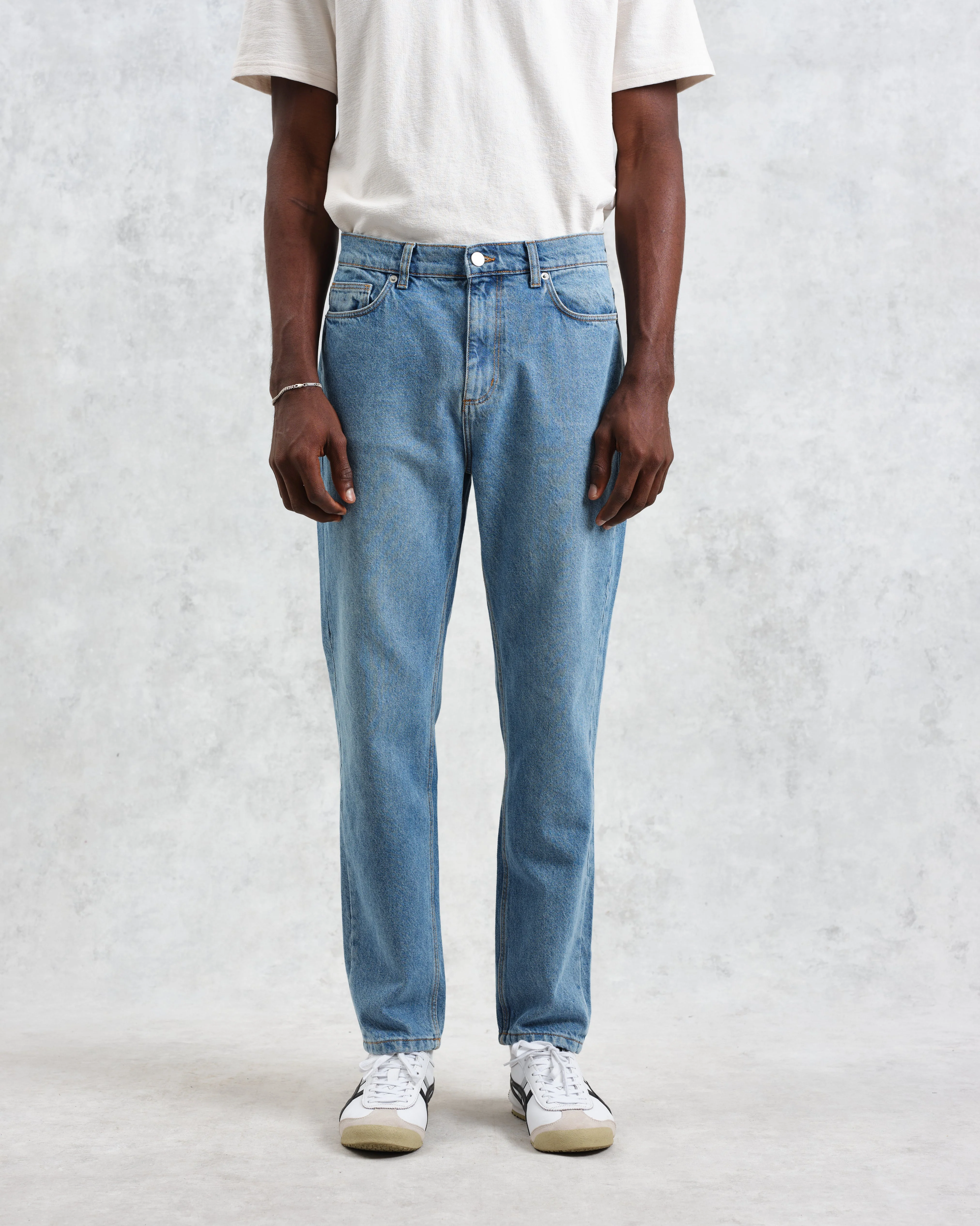 Soho - Mid Wash Slim Fit Denim Jeans - Image 2