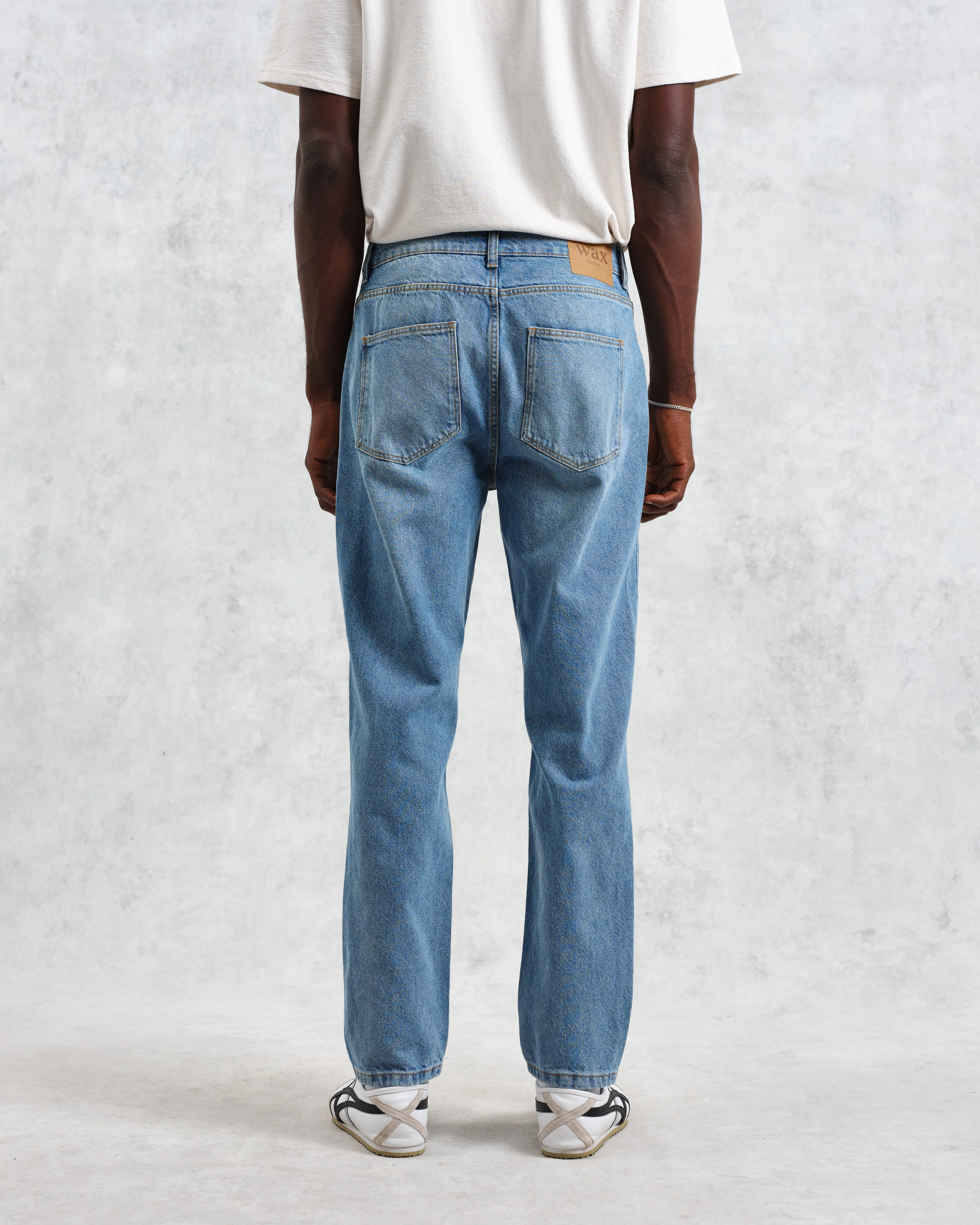 Soho - Mid Wash Slim Fit Denim Jeans - Image 6