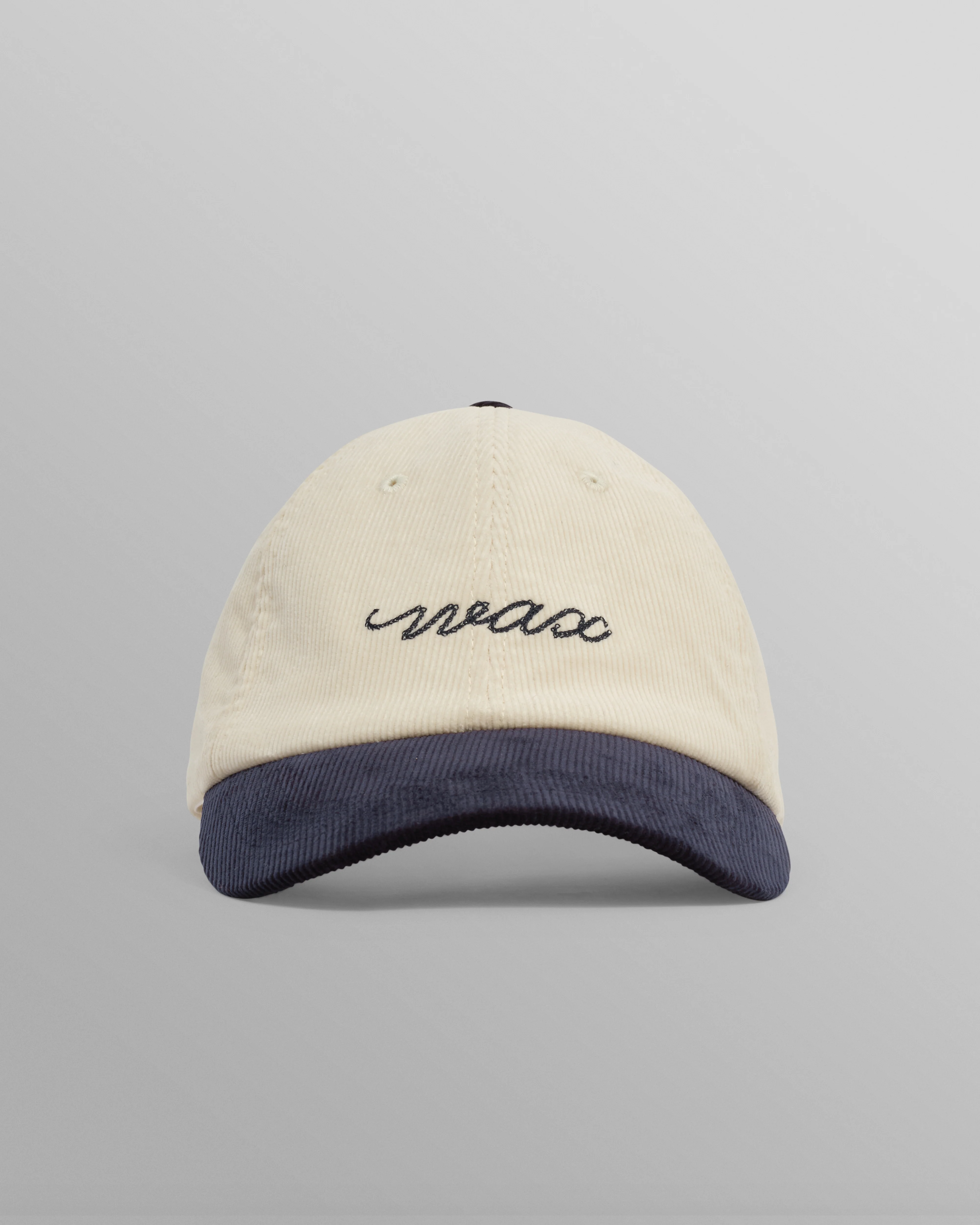 Spencer - Ecru And Navy Corduroy Sports Cap