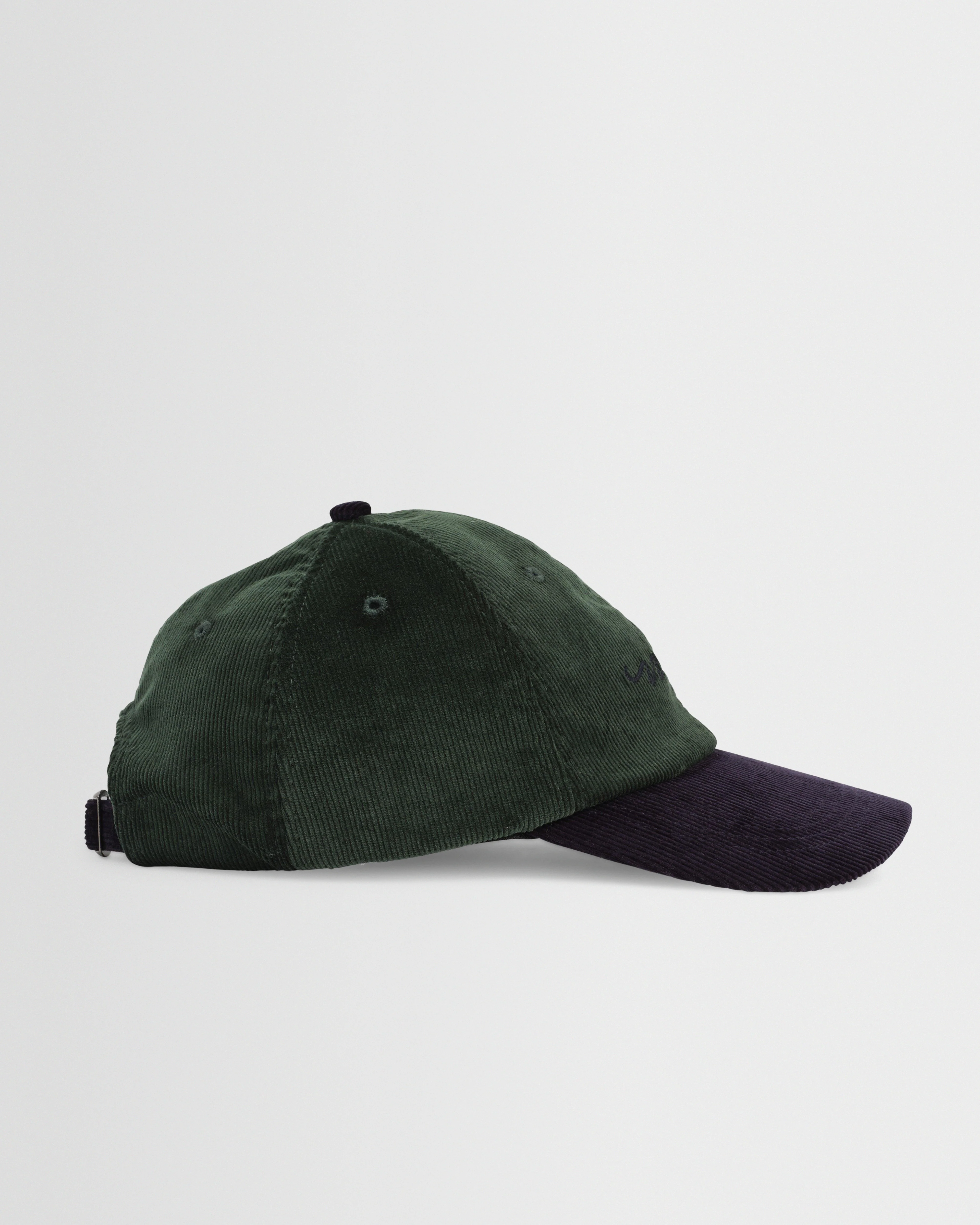 Spencer - Green And Navy Corduroy Sports Cap - Image 4