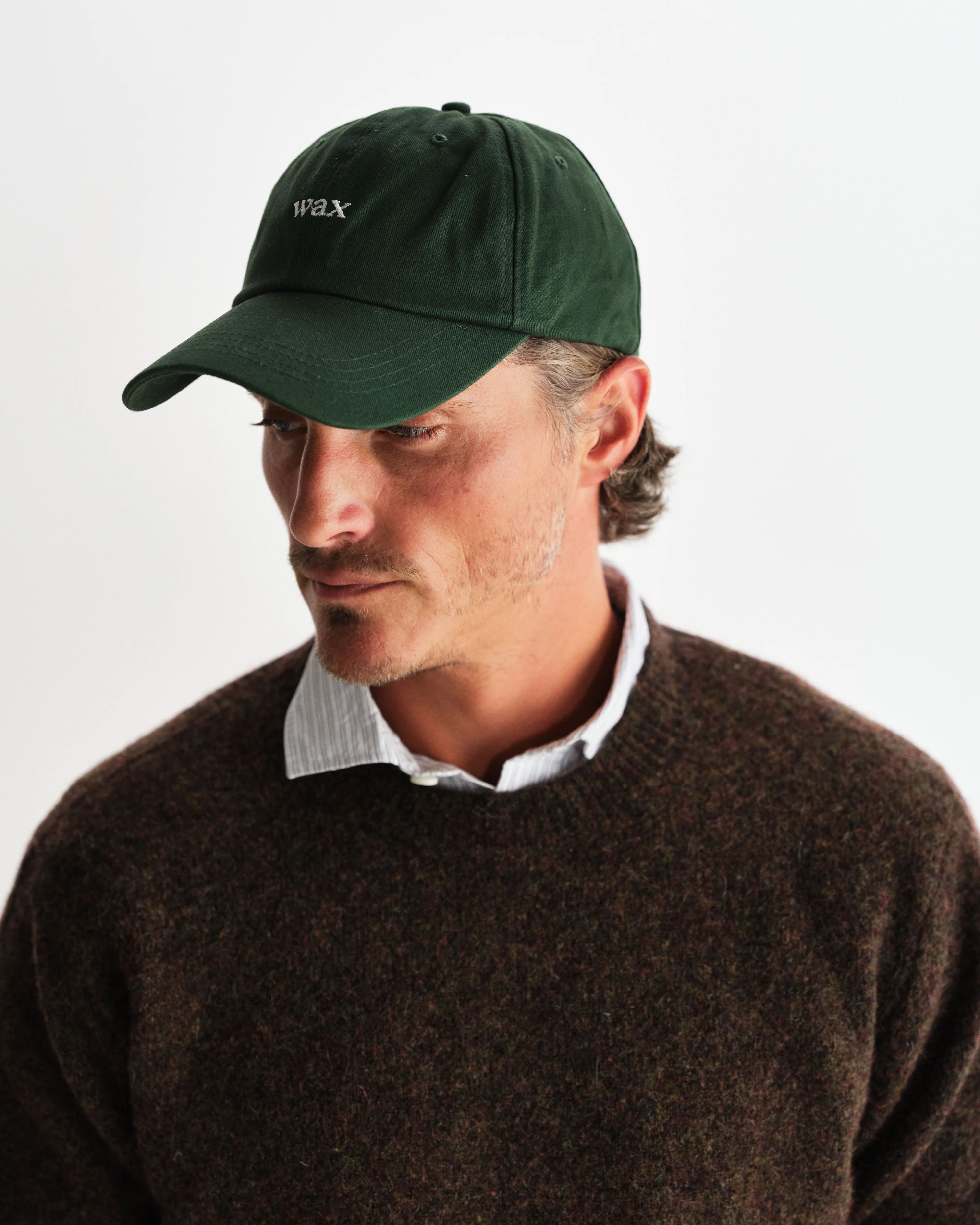 Spencer - Green Cotton Sports Cap - Image 3