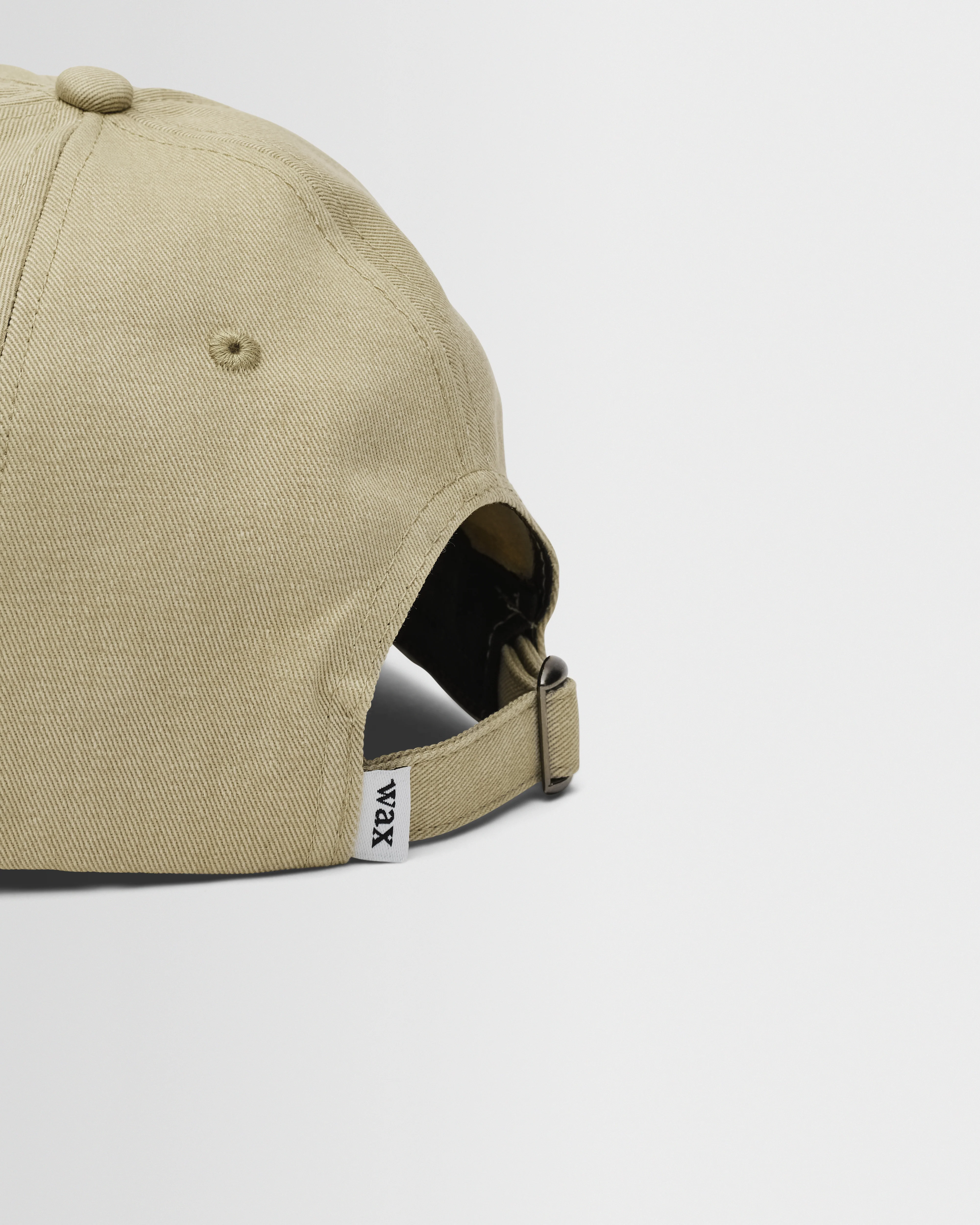 Spencer - Light Khaki Wash Twill Cotton Sports Cap - Image 4