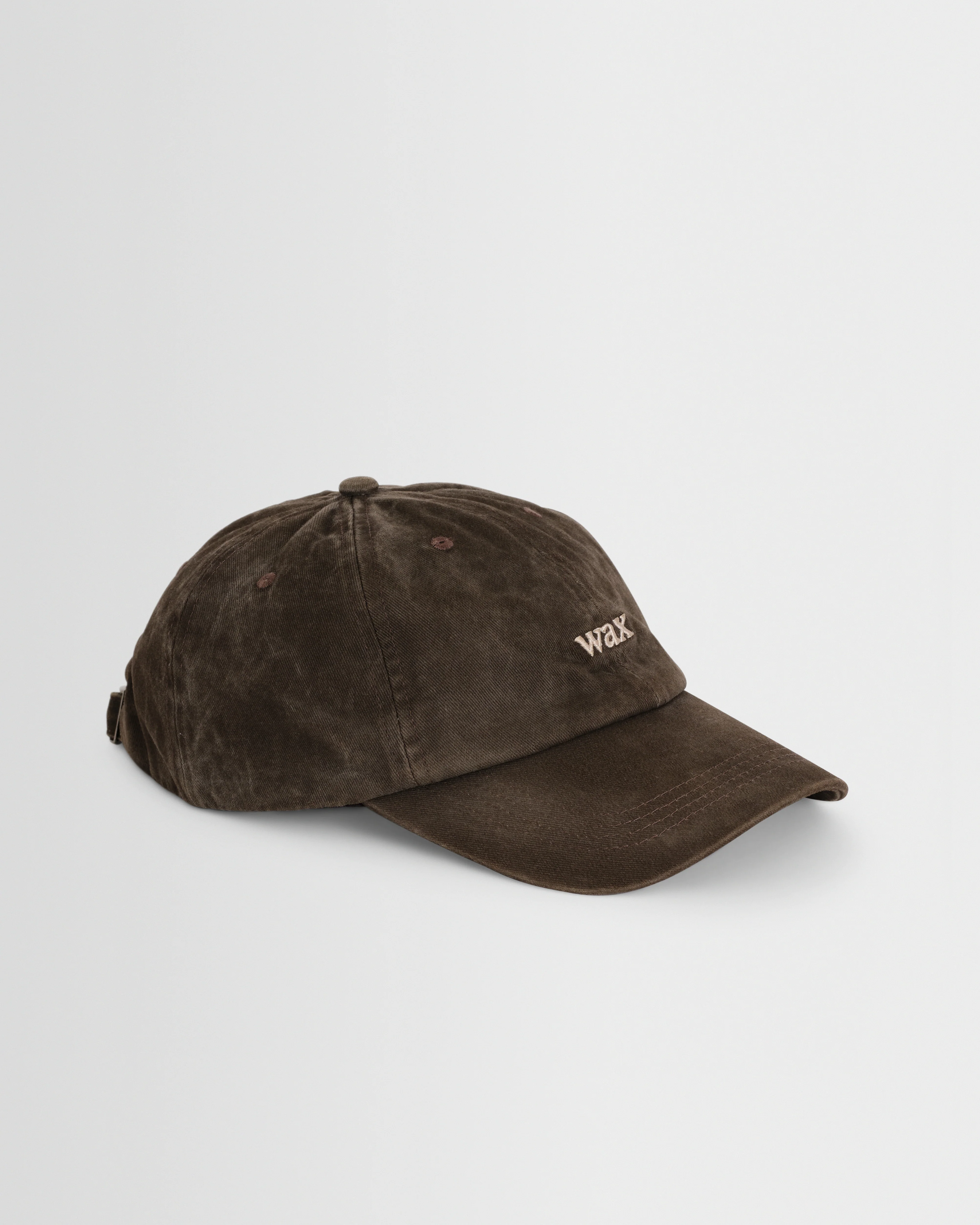 Spencer - Washed Brown Heavy Cotton Twill Sports Cap - Image 2