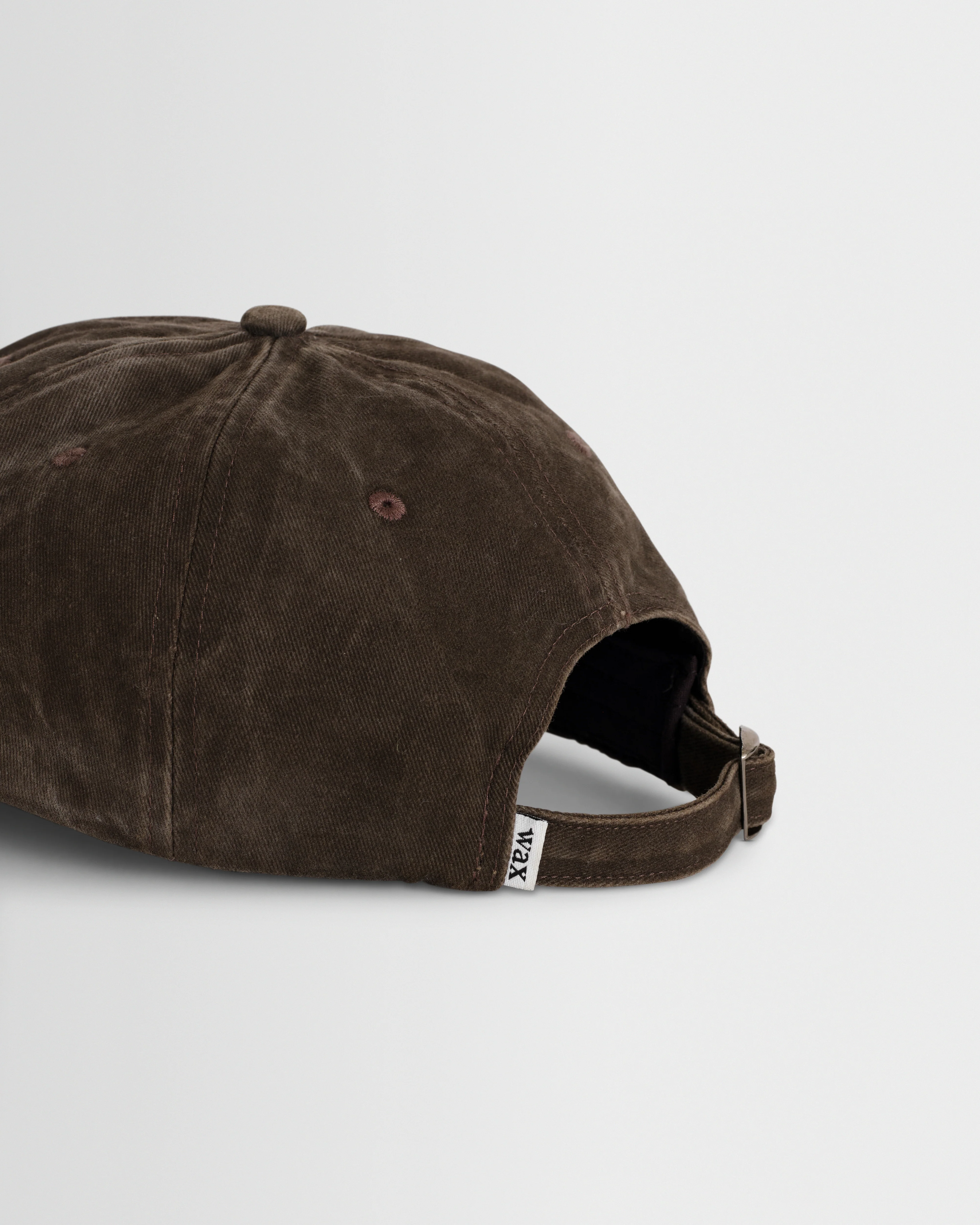 Spencer - Washed Brown Heavy Cotton Twill Sports Cap - Image 4