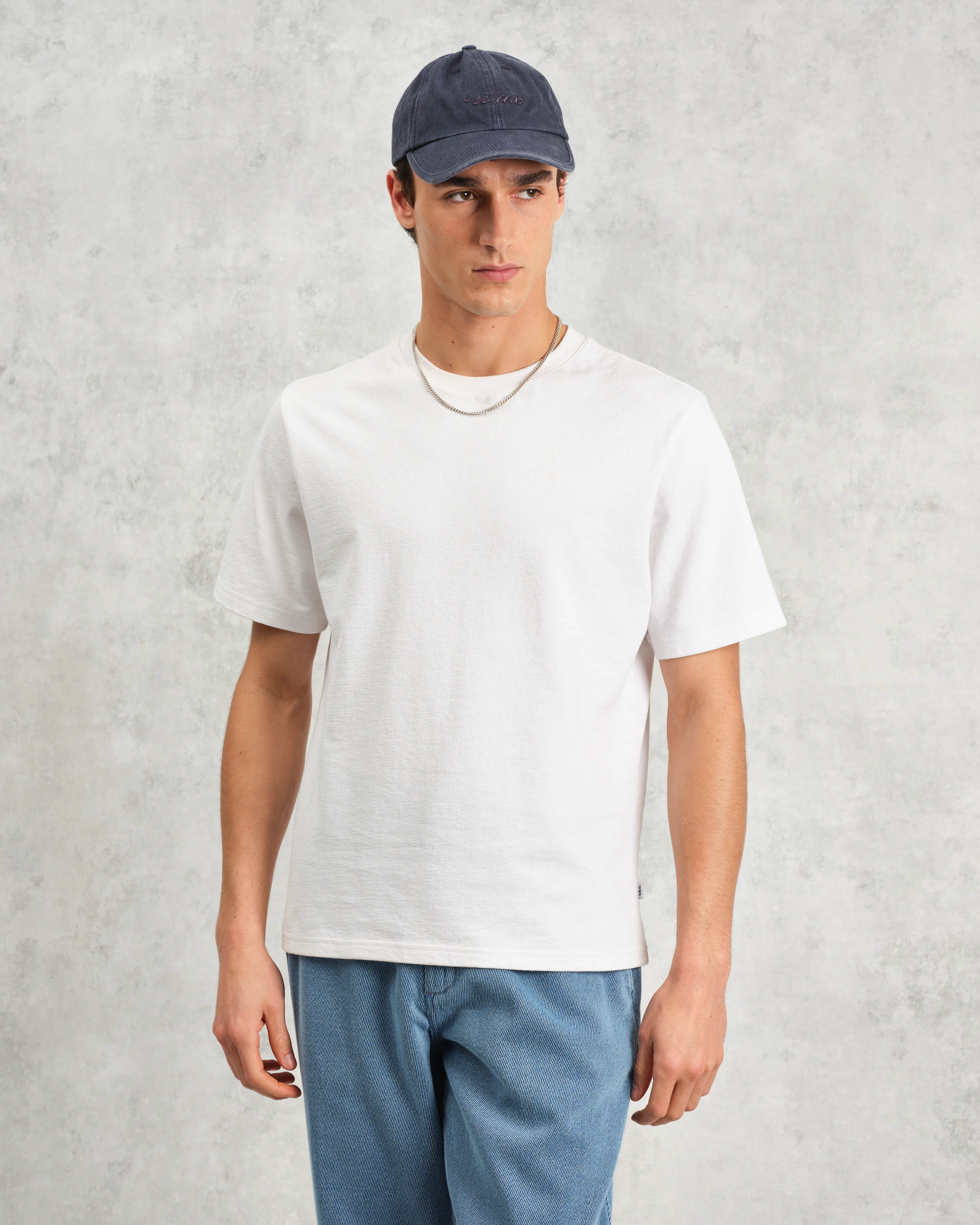 Spencer - Washed Navy Cotton Sports Cap - Image 3