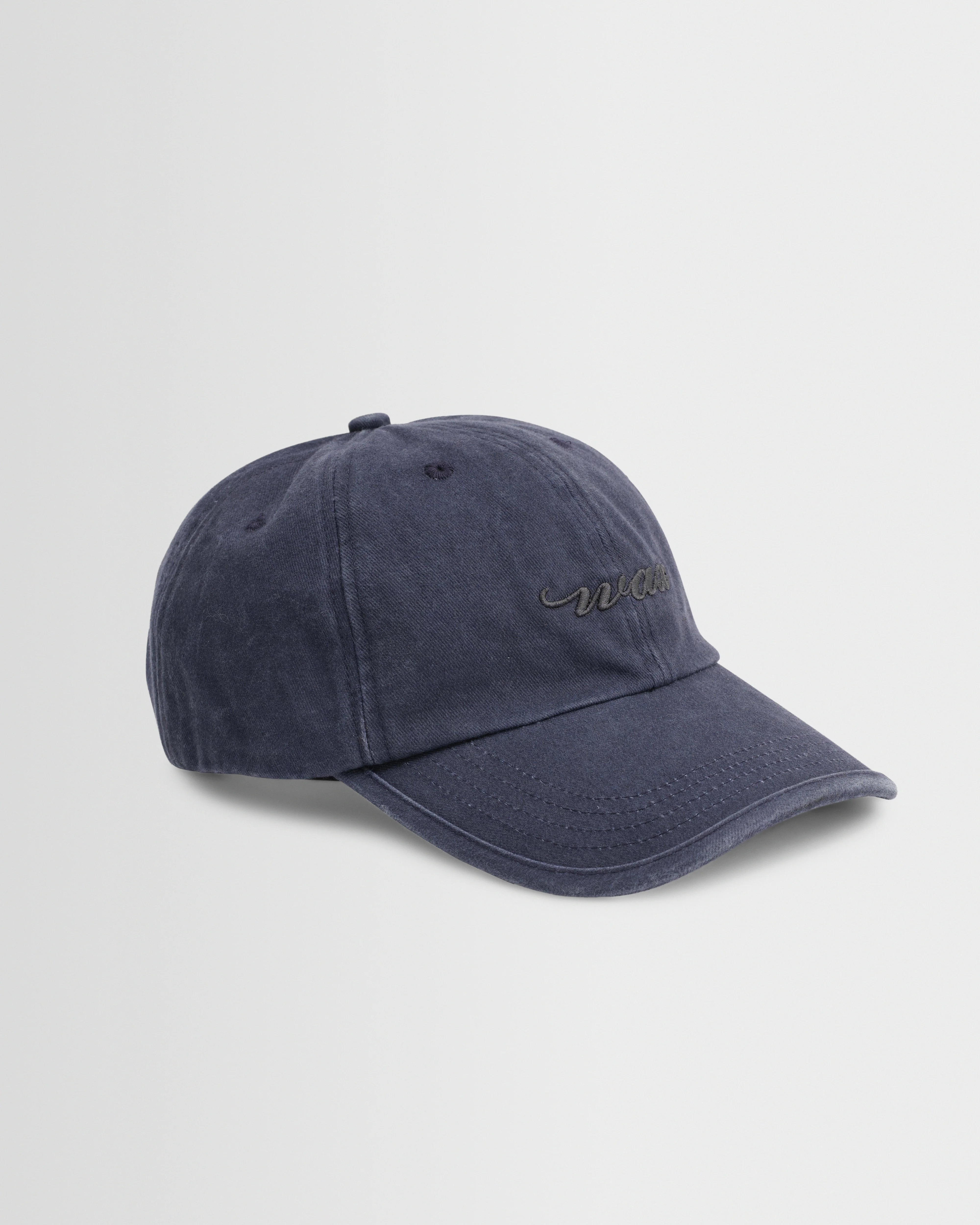 Spencer - Washed Navy Cotton Sports Cap - Image 4