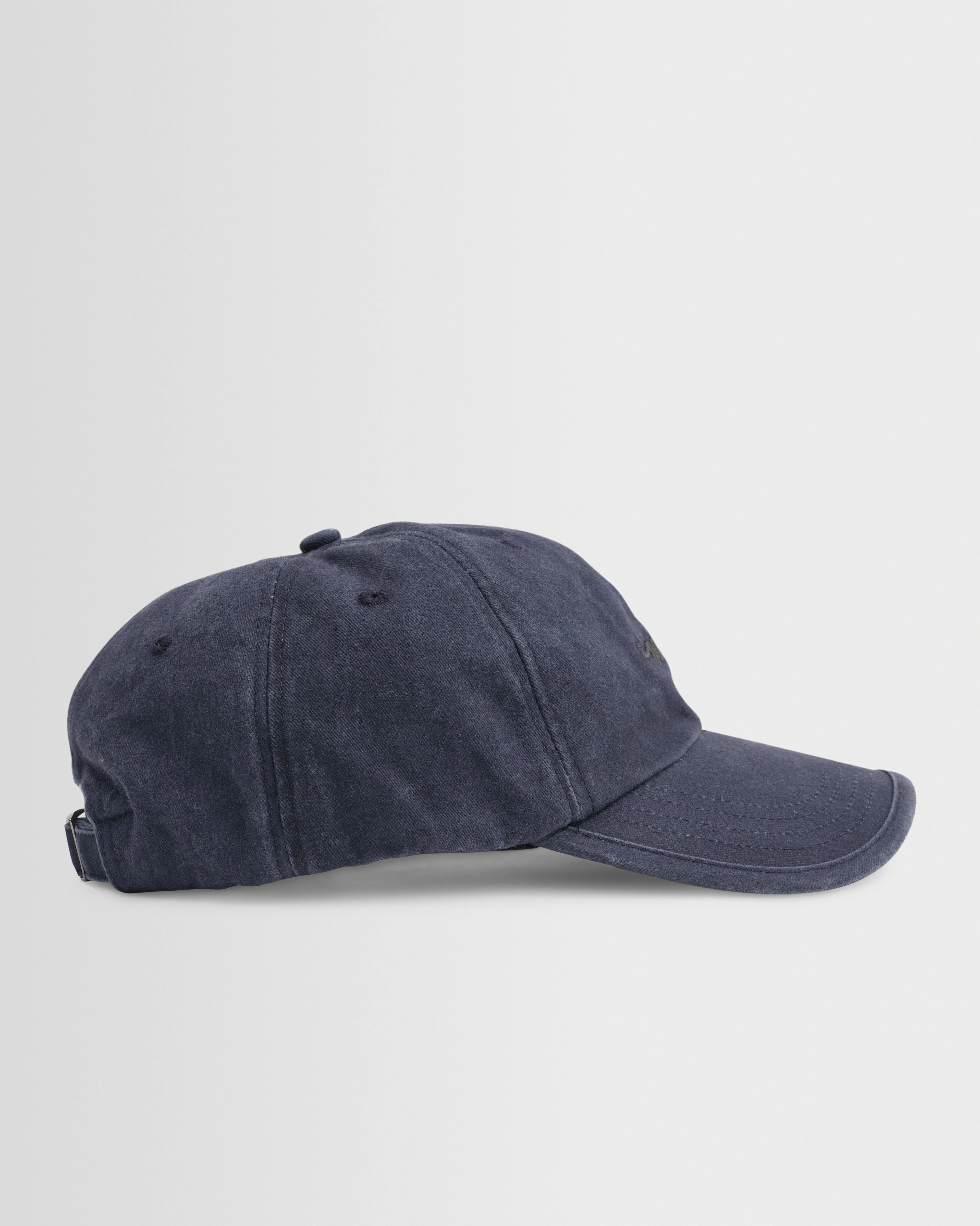 Spencer - Washed Navy Cotton Sports Cap - Image 5