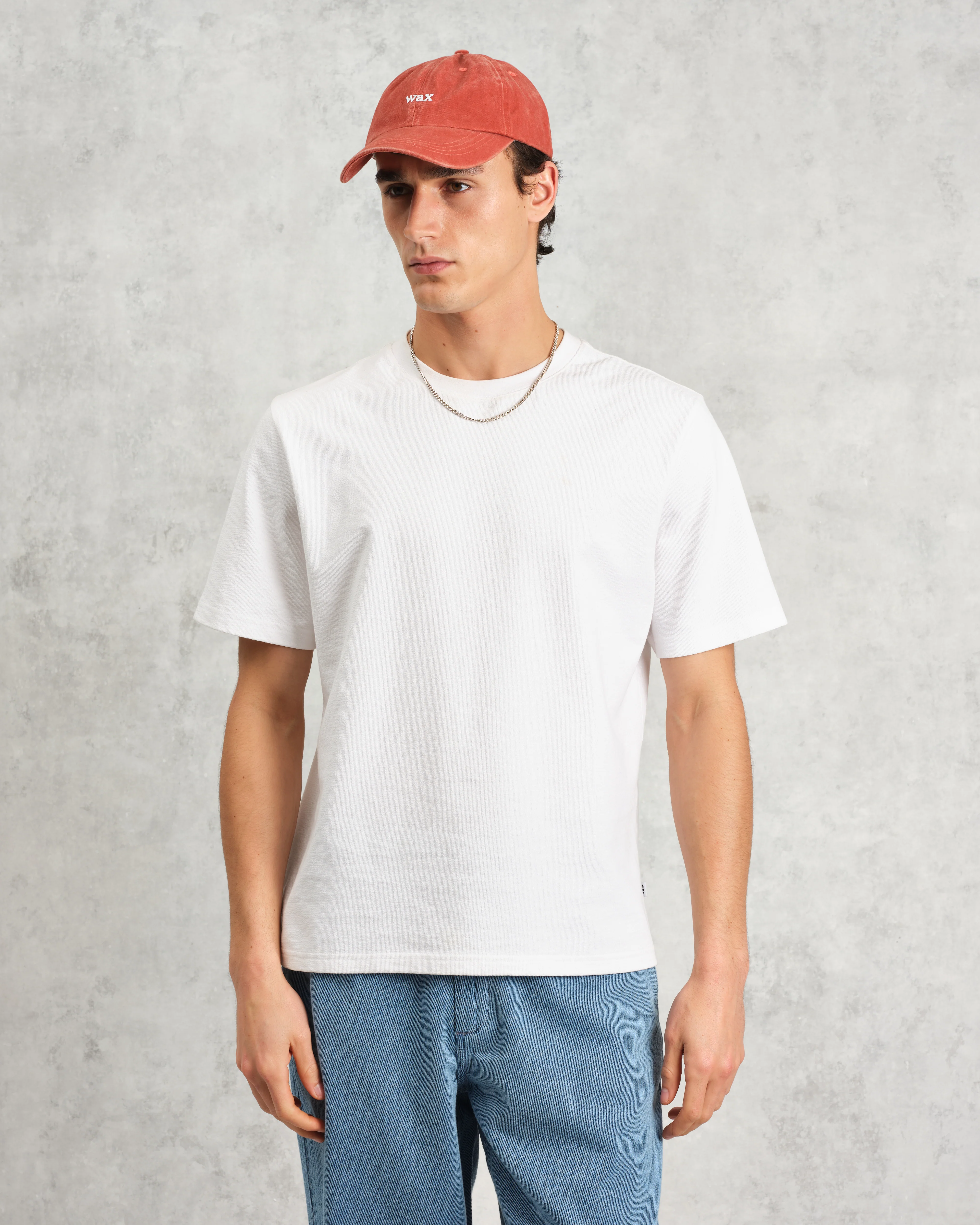 Spencer - Washed Red Cotton Sports Cap - Image 3