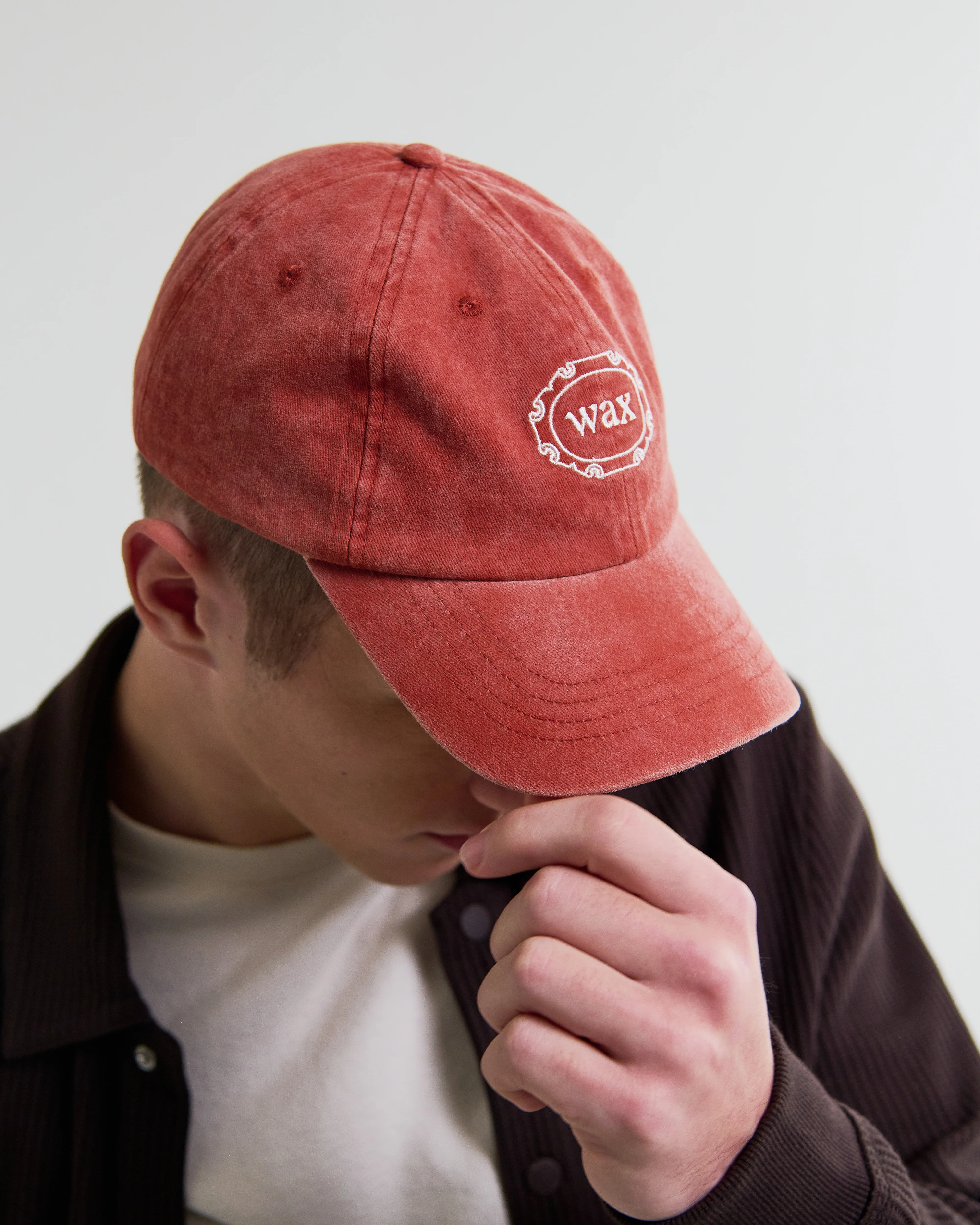 Spencer - Washed Rust Heavy Cotton Twill Sports Cap - Image 2