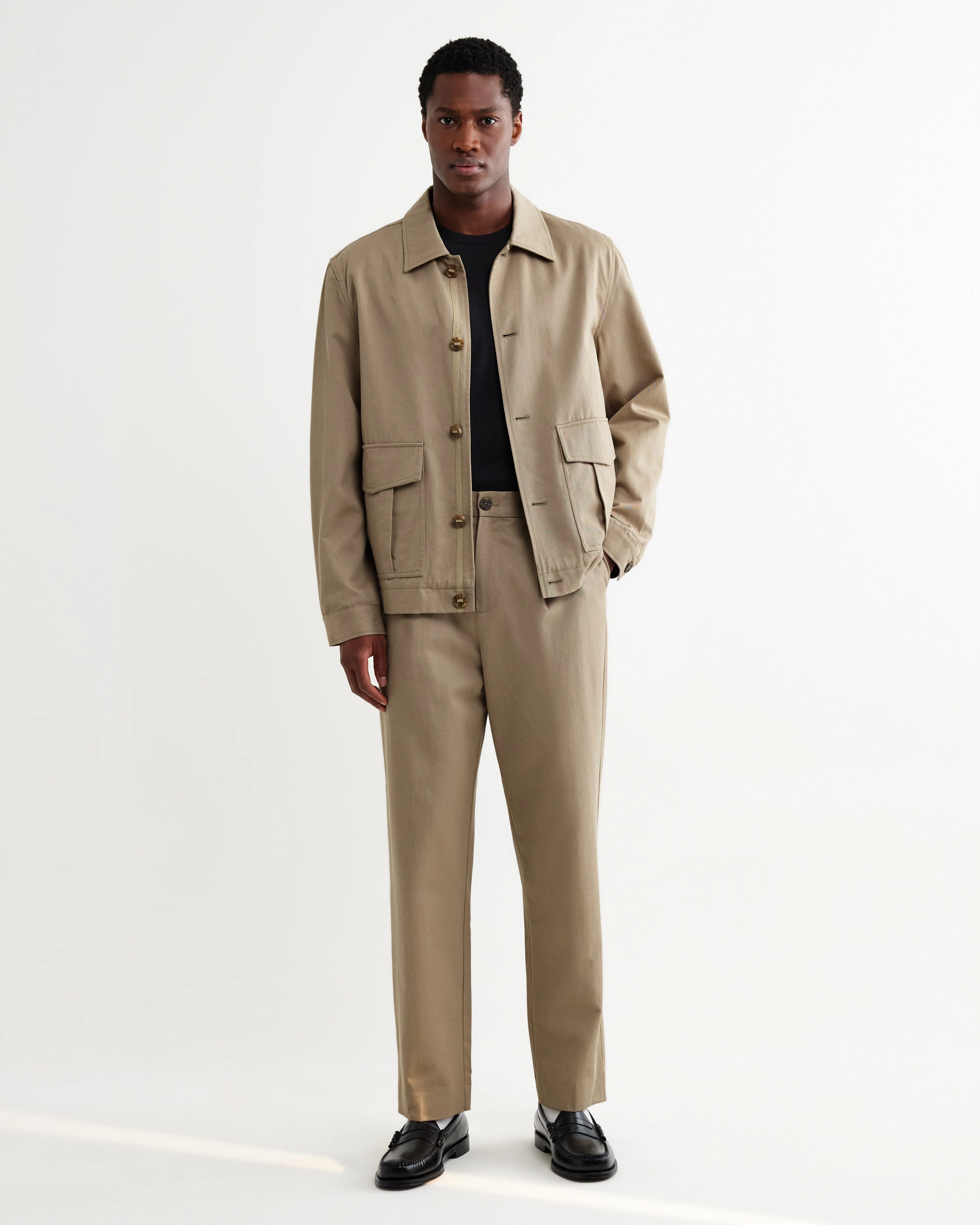 Strand - Beige Cotton Tencel Twill Jacket - Image 6