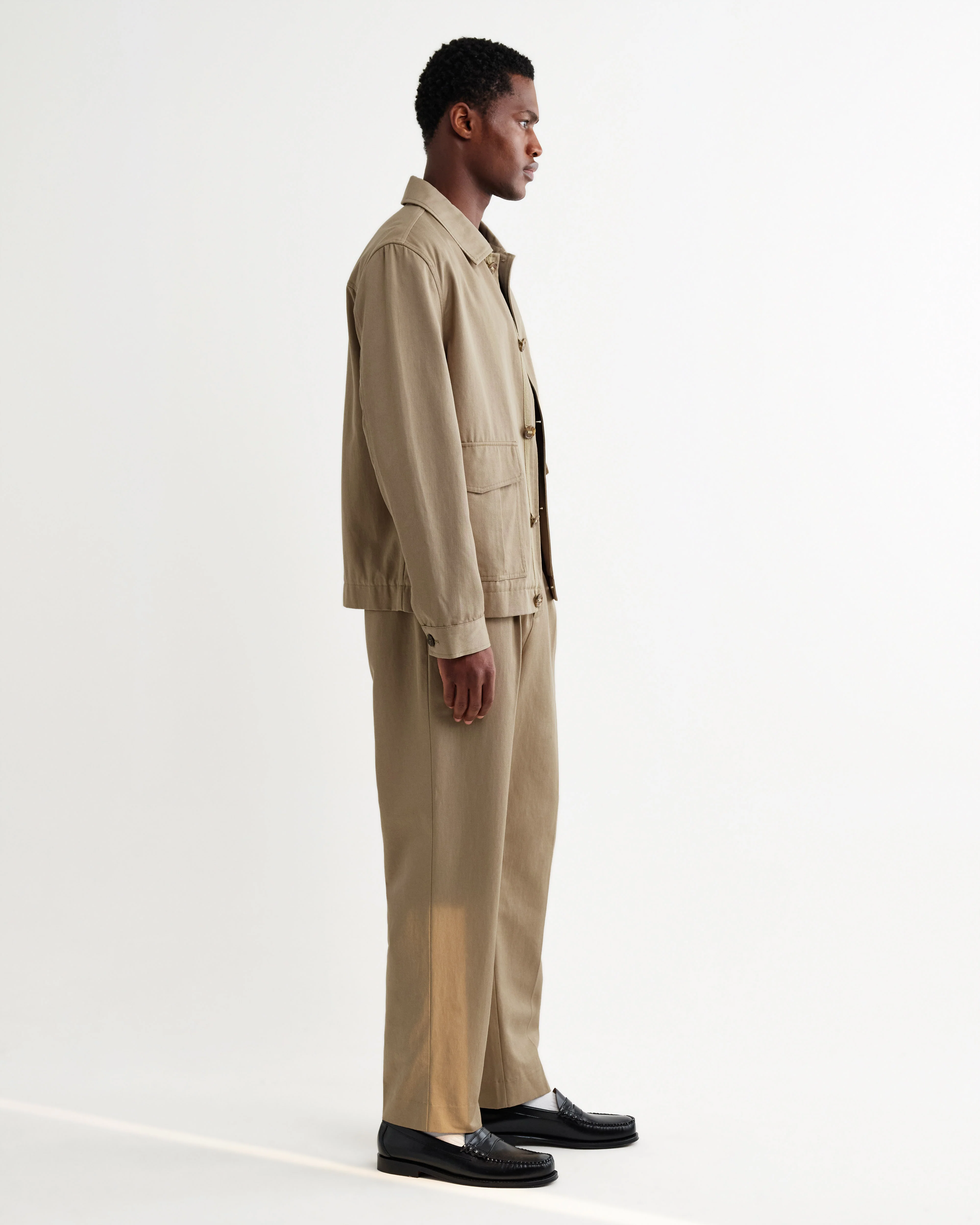 Strand - Beige Cotton Tencel Twill Jacket - Image 7