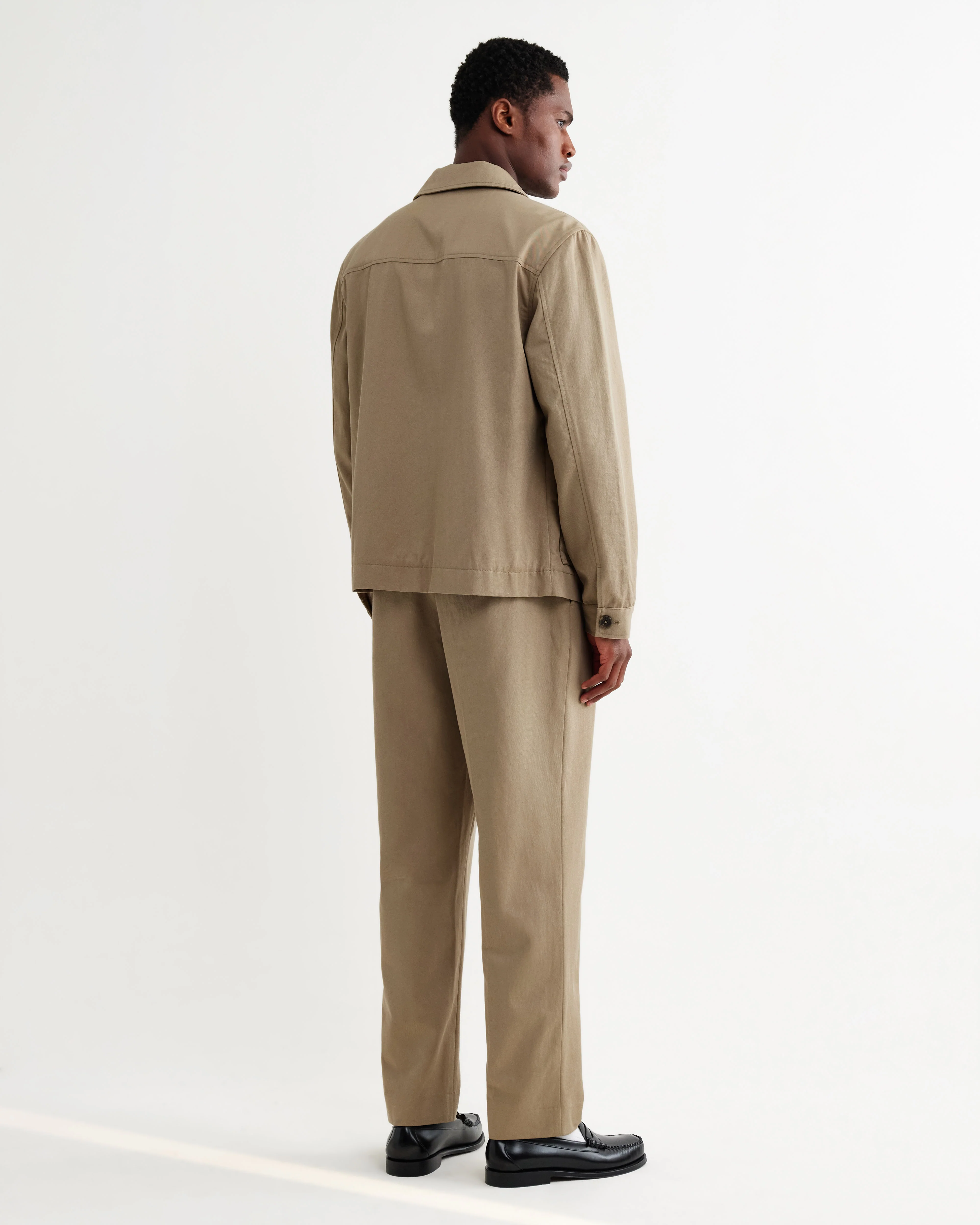 Strand - Beige Cotton Tencel Twill Jacket - Image 8